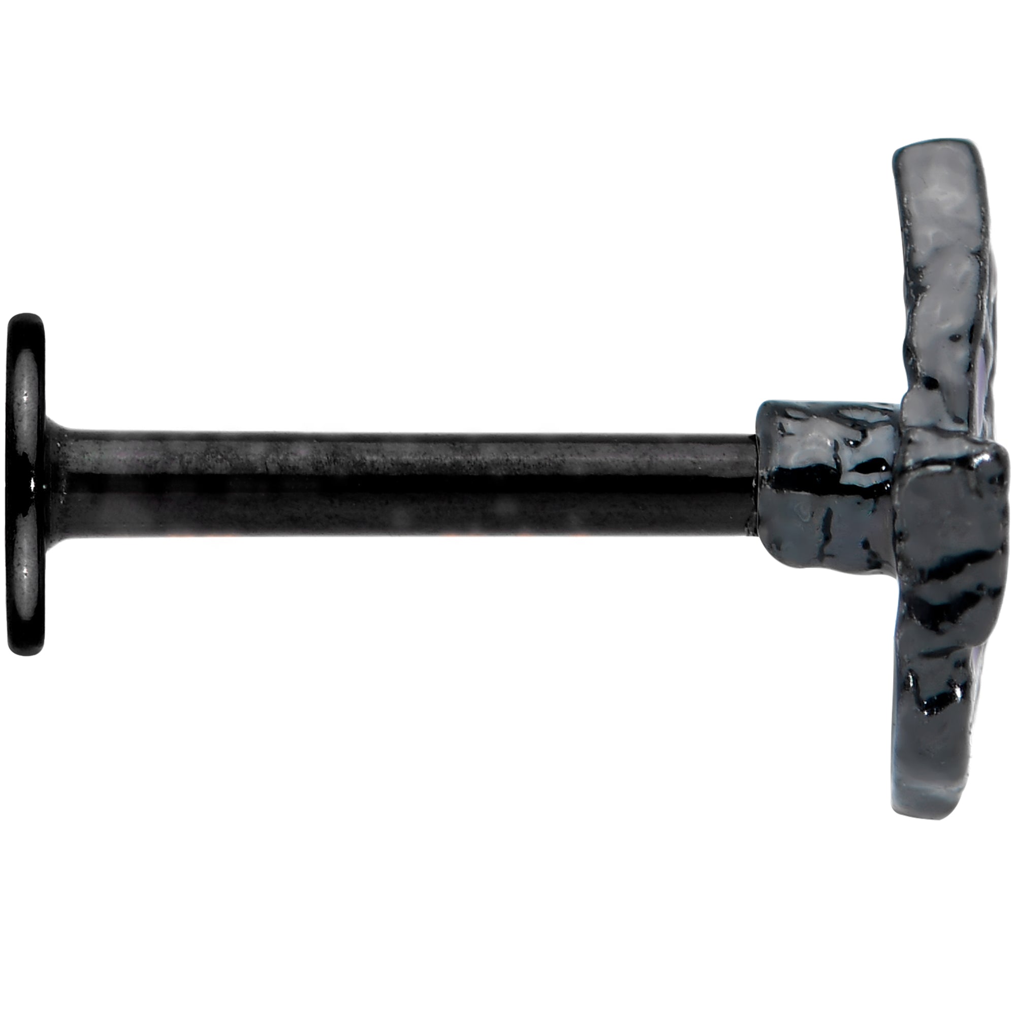 16G 5/16 Black Purple Wings Butterfly Labret Monroe Tragus