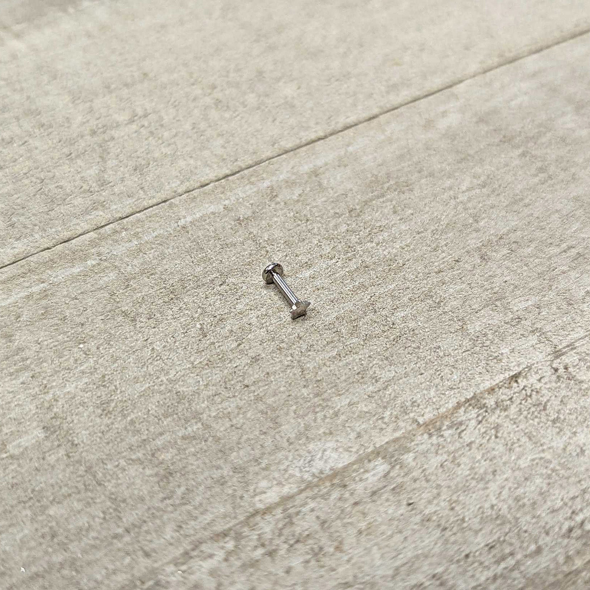 16G 1/4 G23 Titanium Super Star Internal Thread Labret Monroe Tragus