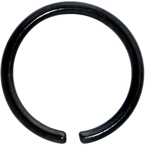 20 Gauge 7mm Black PVD Grade 23 Titanium Bendable Hoop Ring
