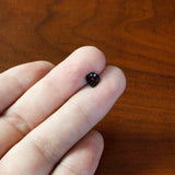 16 Gauge 1/4 Red Gem Black Steampunk Skull Cartilage Tragus Earring