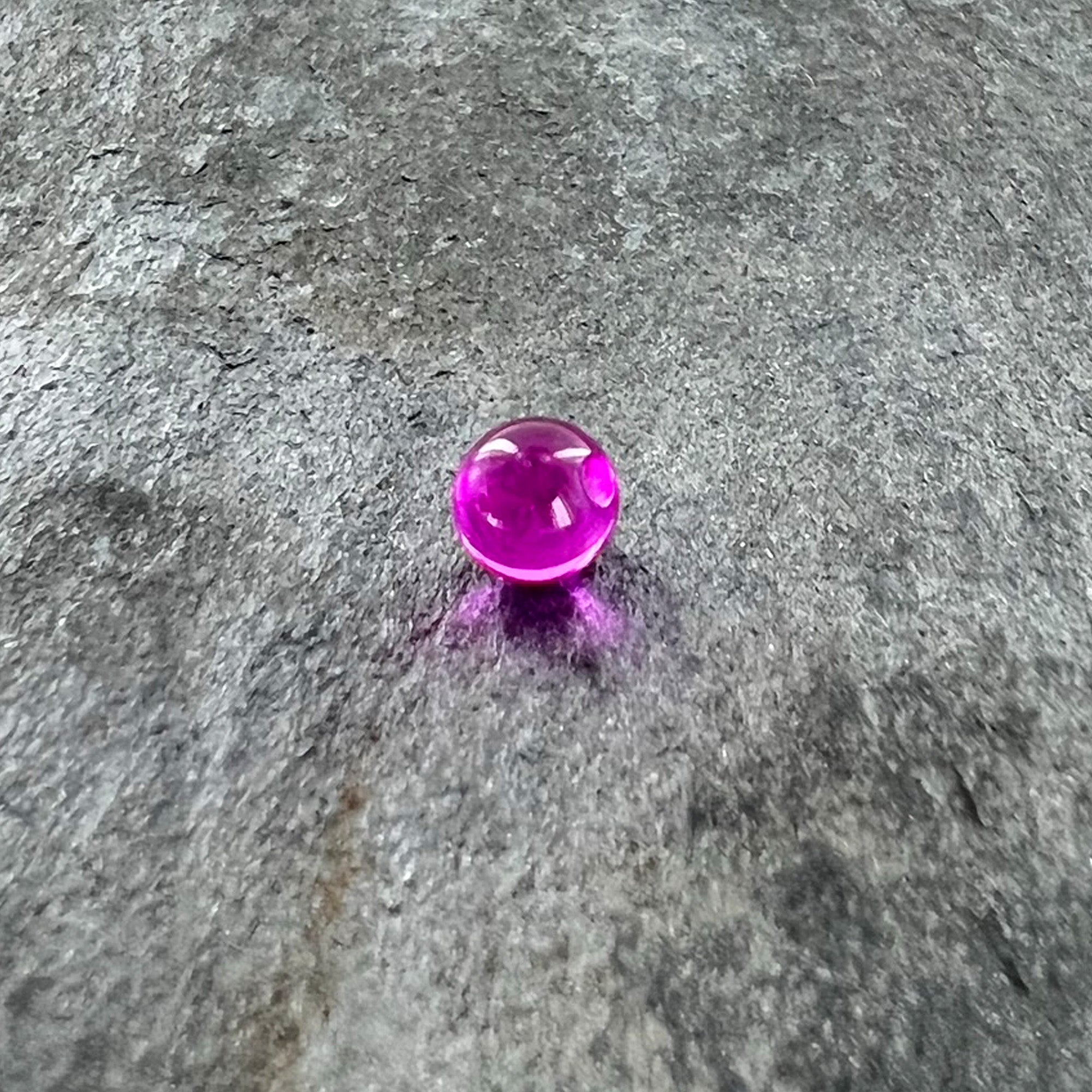 5mm Purple Acrylic UV Glow Captive Bead Ring Replacement Ball