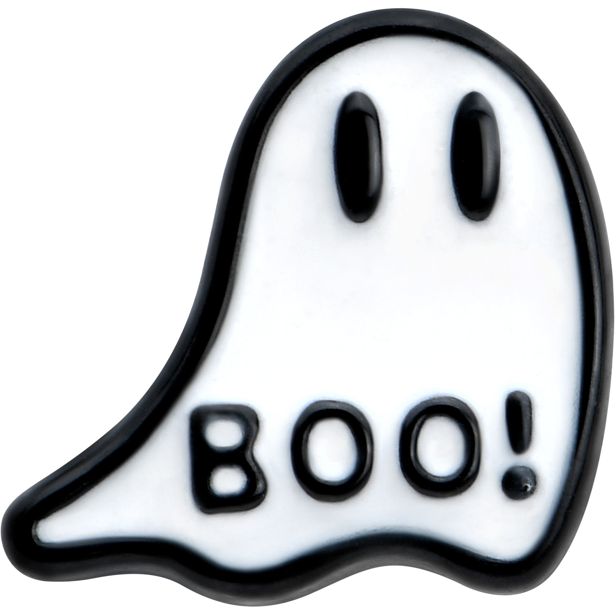 16G 1/4 White Ghost Glow in the Dark Cartilage Tragus Earring