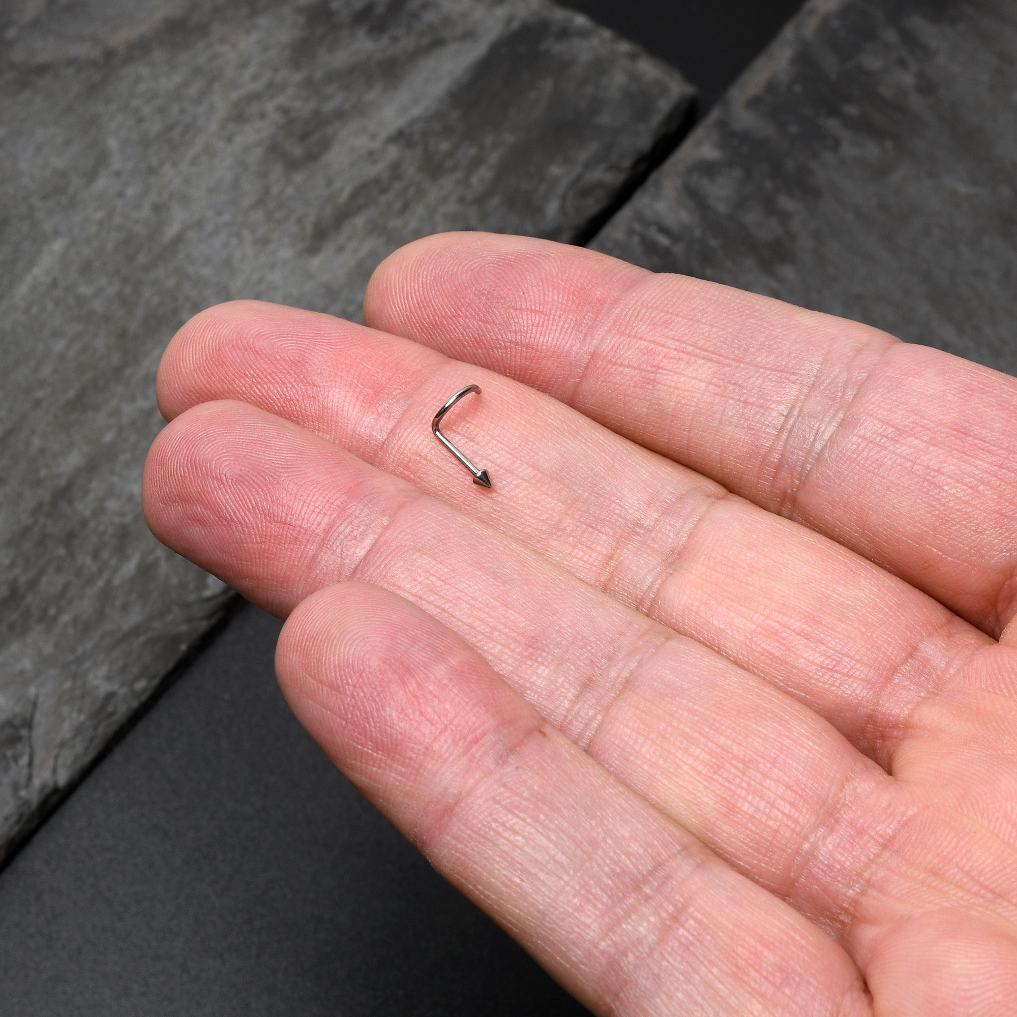 20G 1/4 ASTM F-136 Implant Grade Titanium Cone End Left Side Nose Screw