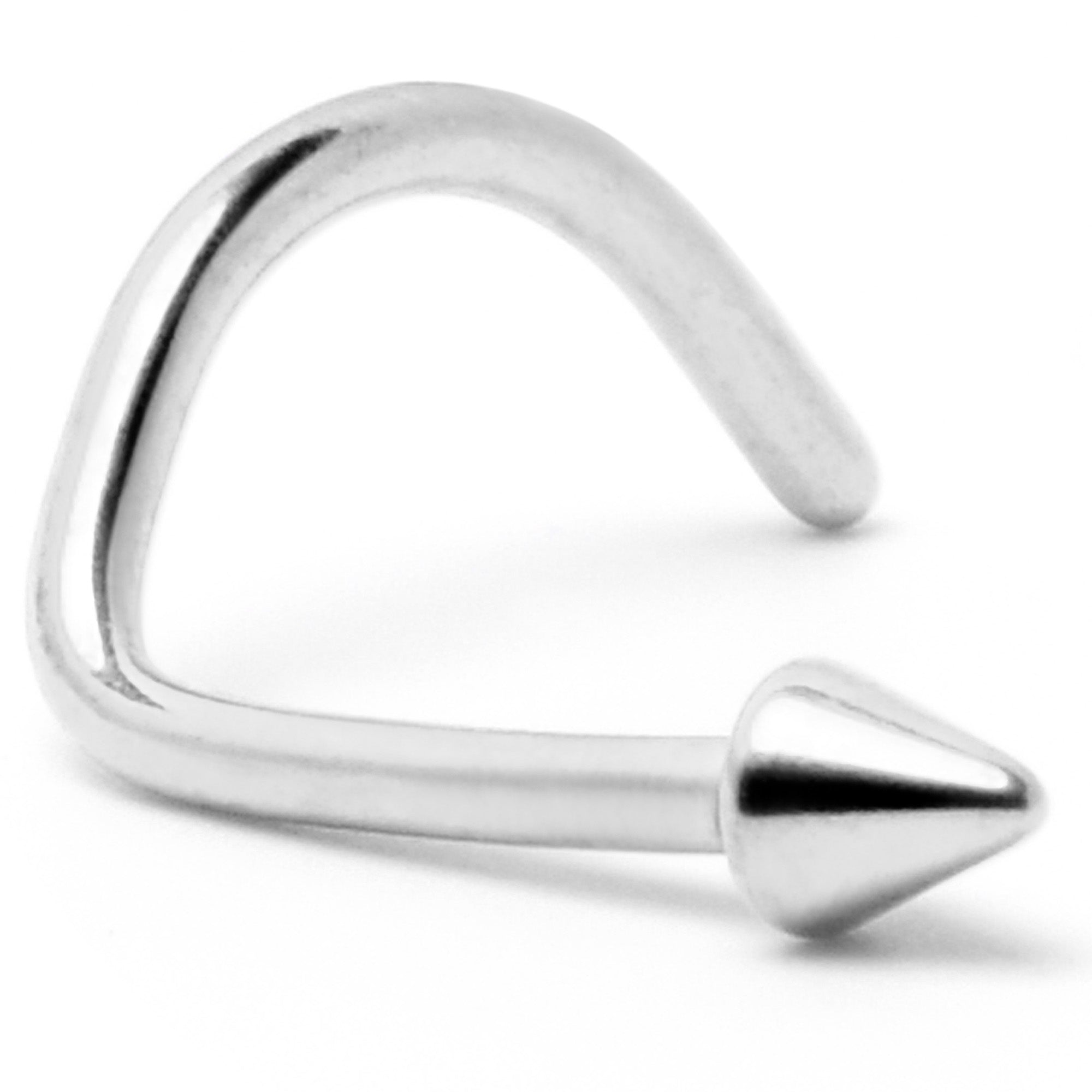 20G 1/4 ASTM F-136 Implant Grade Titanium Cone End Left Side Nose Screw