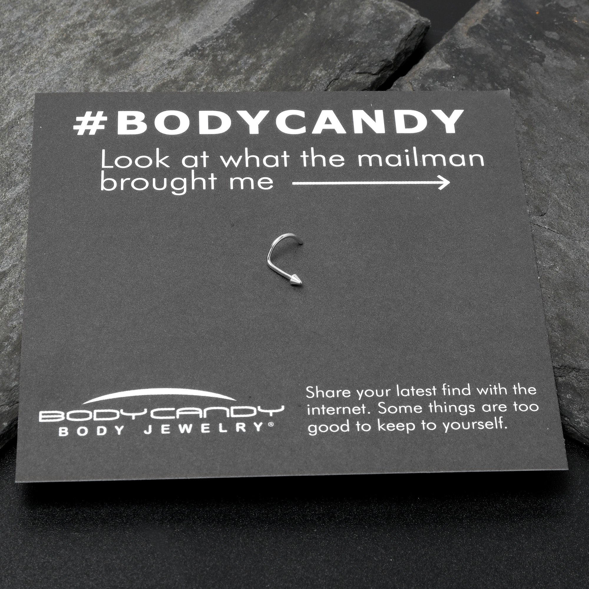 20G 1/4 ASTM F-136 Implant Grade Titanium Cone End Left Side Nose Screw