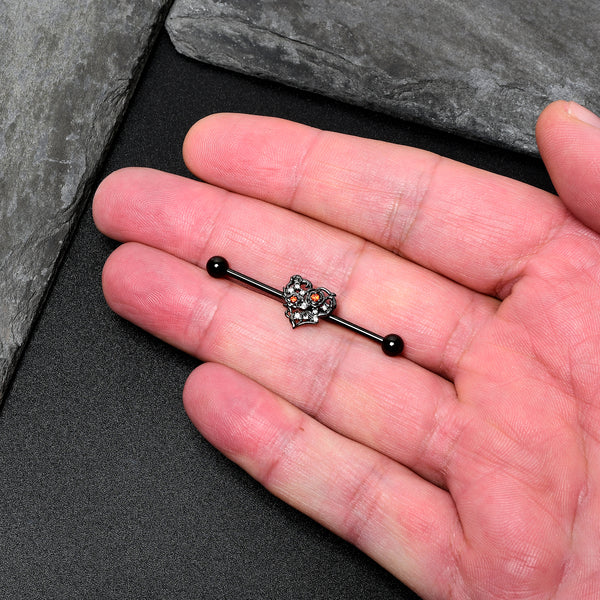 4mm Diamond Perlage Straight Barbell – FreshTrends