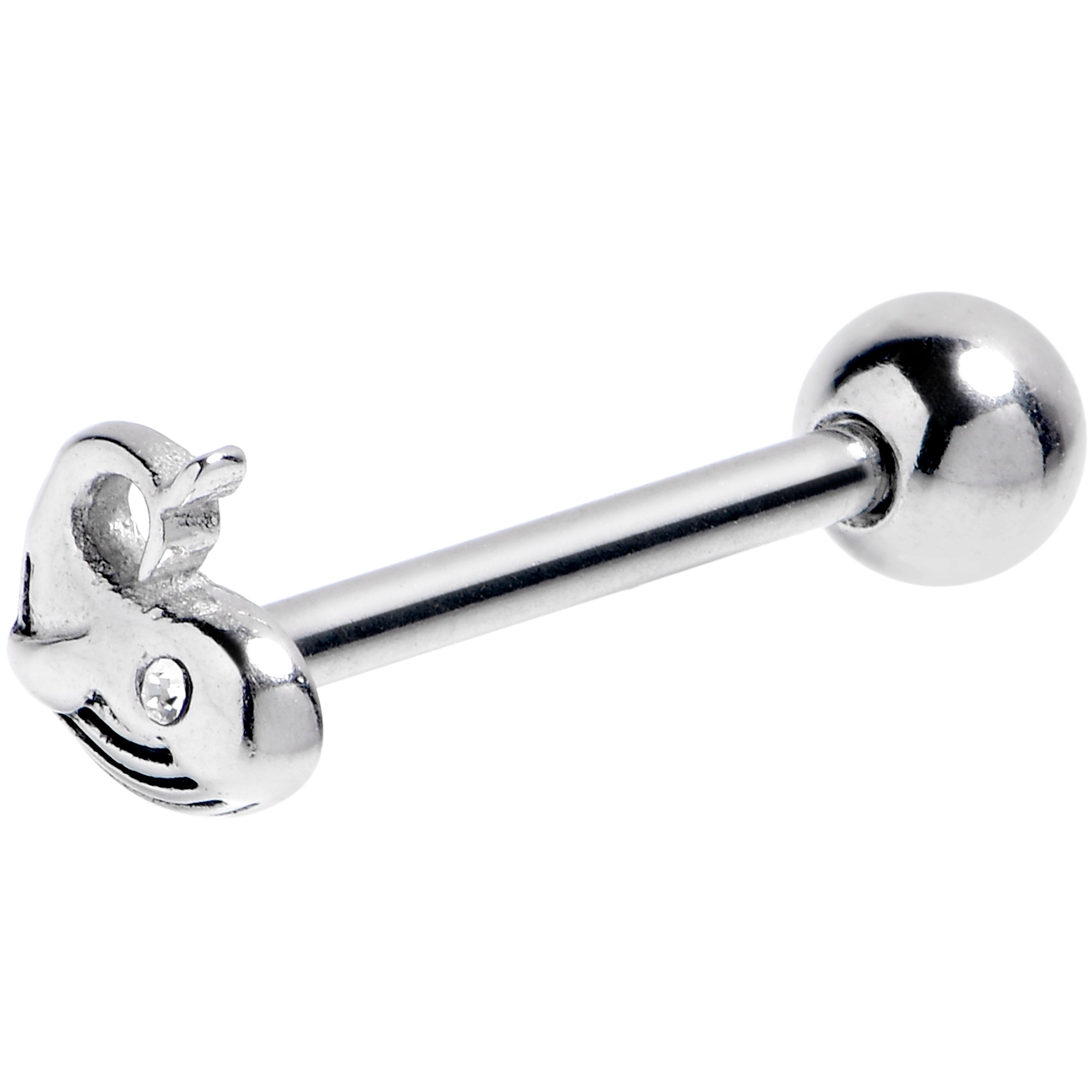 Nifty Nautical Whale Barbell Tongue Ring