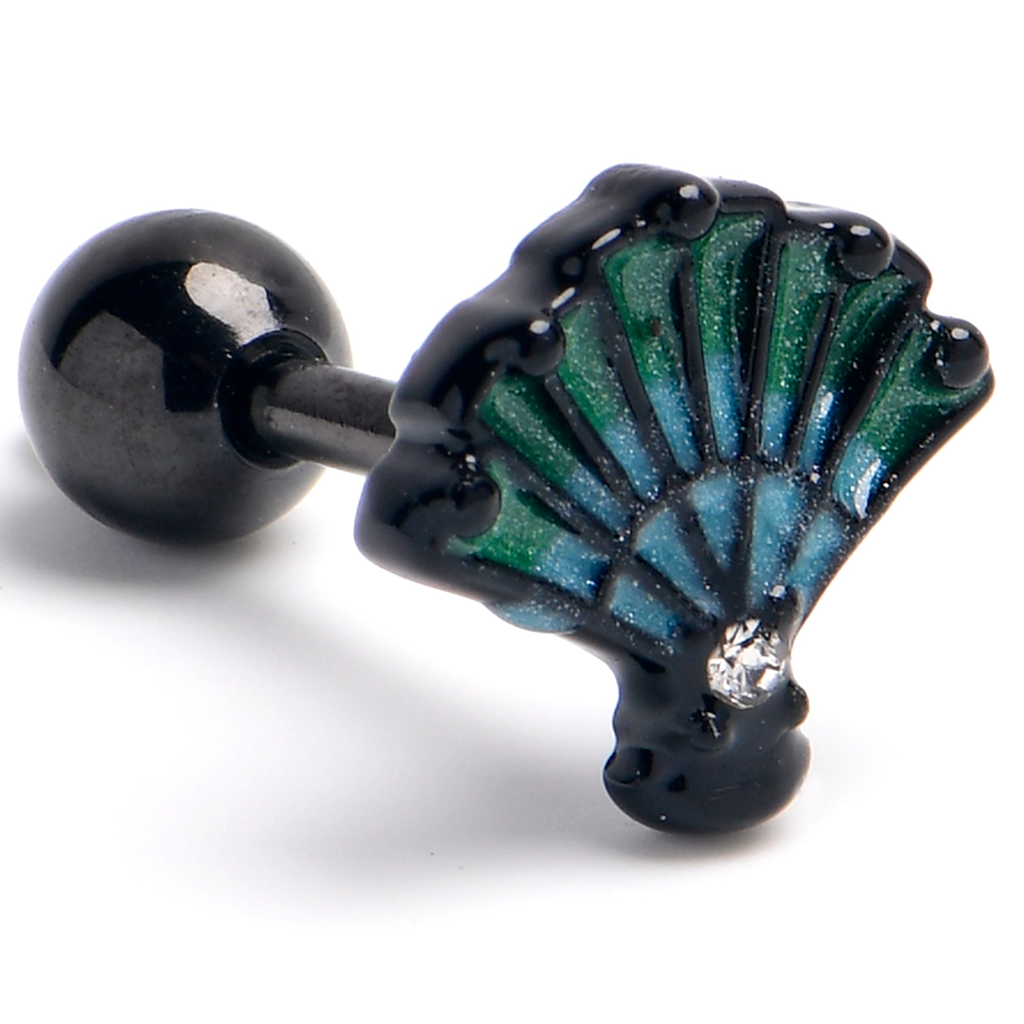 16 Gauge 1/4 Serenity Ocean Magic Sea Shells Cartilage Helix Conch Ear