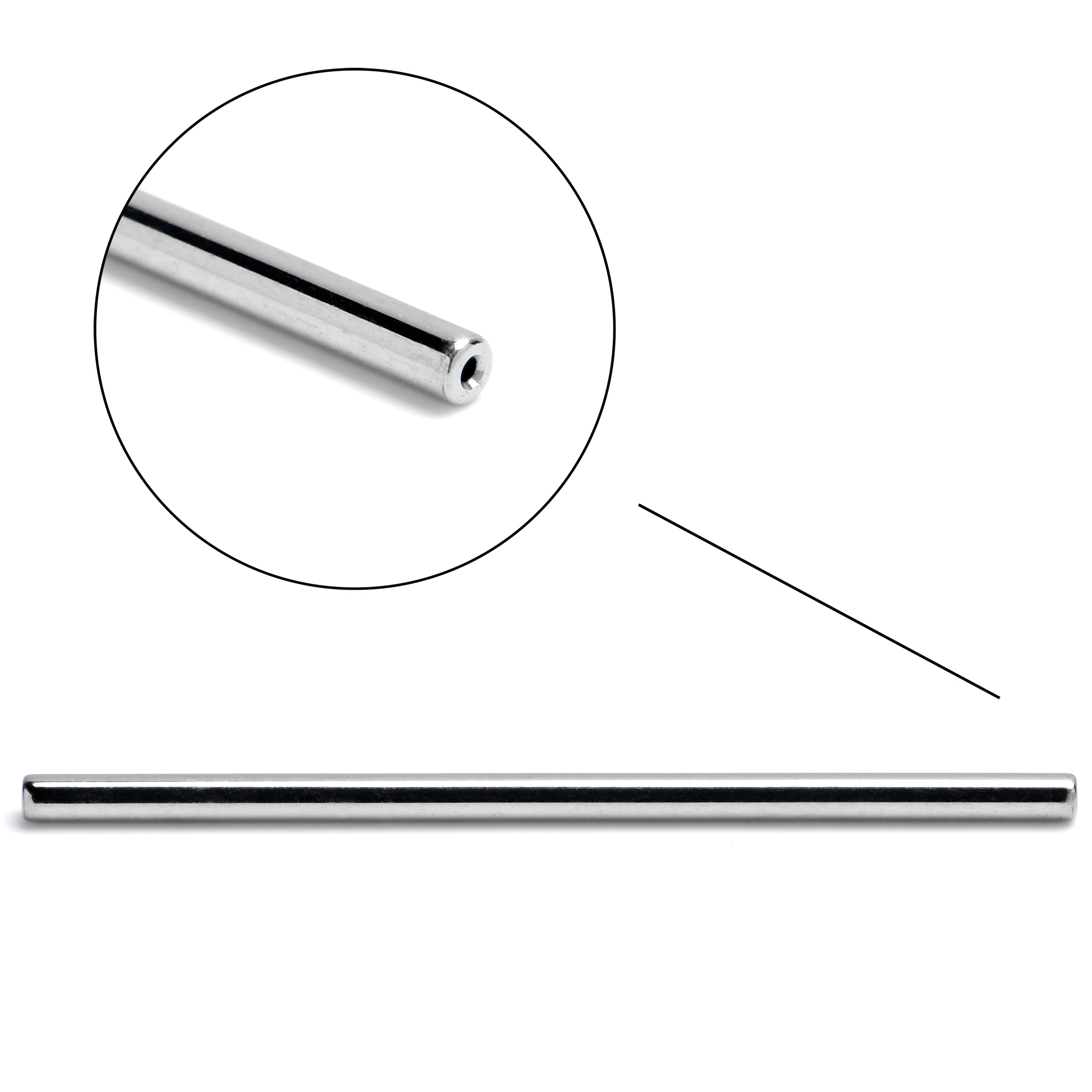 14G 35mm ASTM F-136 Implant Grade Titanium Threadless Replacement Barbell