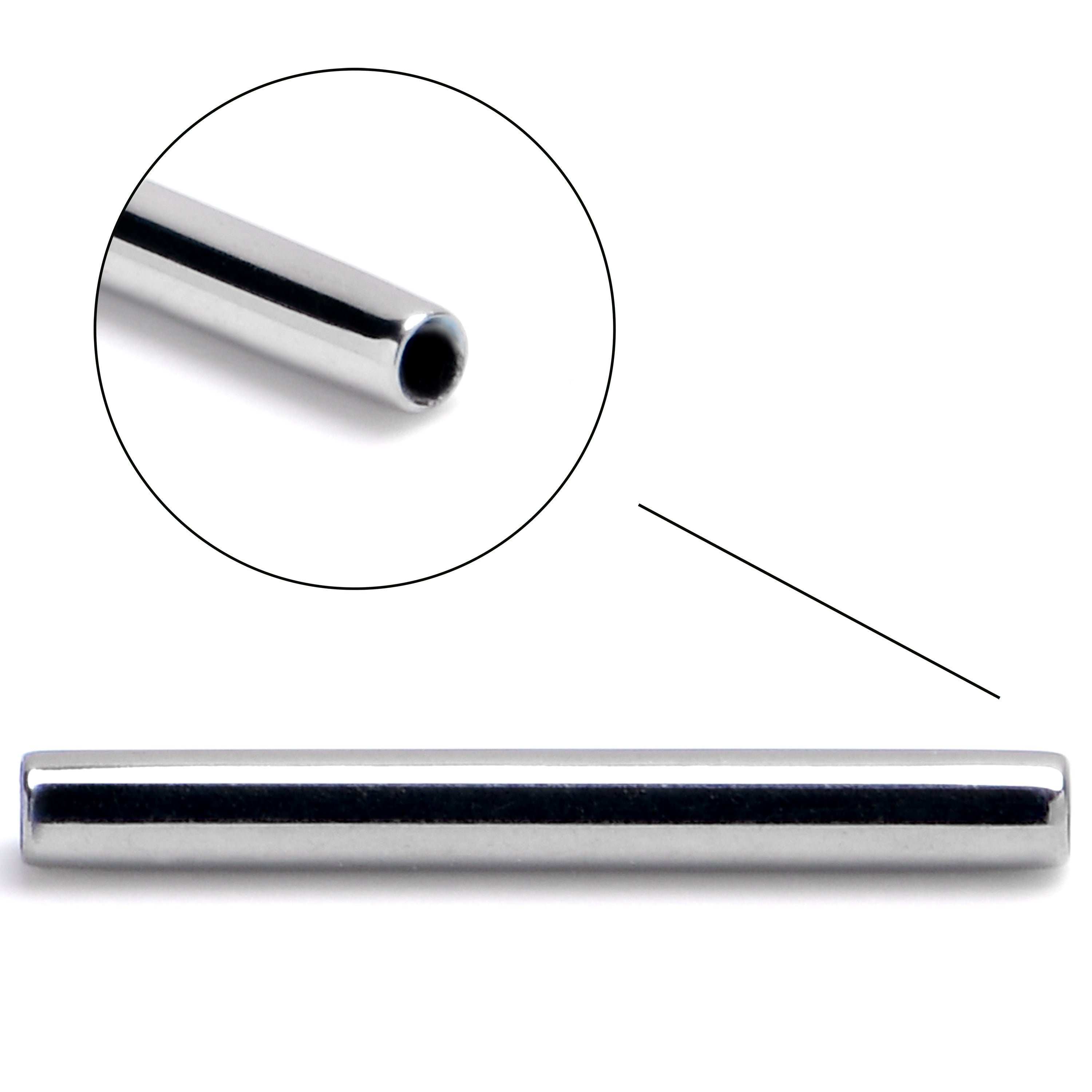 16G 3/8 ASTM F-136 Implant Grade Titanium Threadless Replacement Barbell