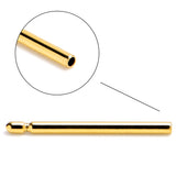 20 Gauge 3/8 ASTM F-136 Titanium Gold Tone Threadless Replacement Barbell