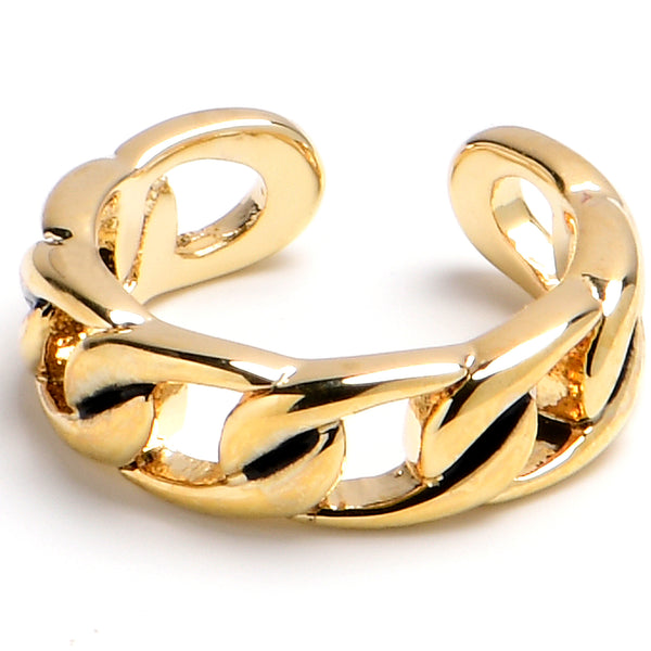 Midi Ring Chain Link Golden Toe Ring