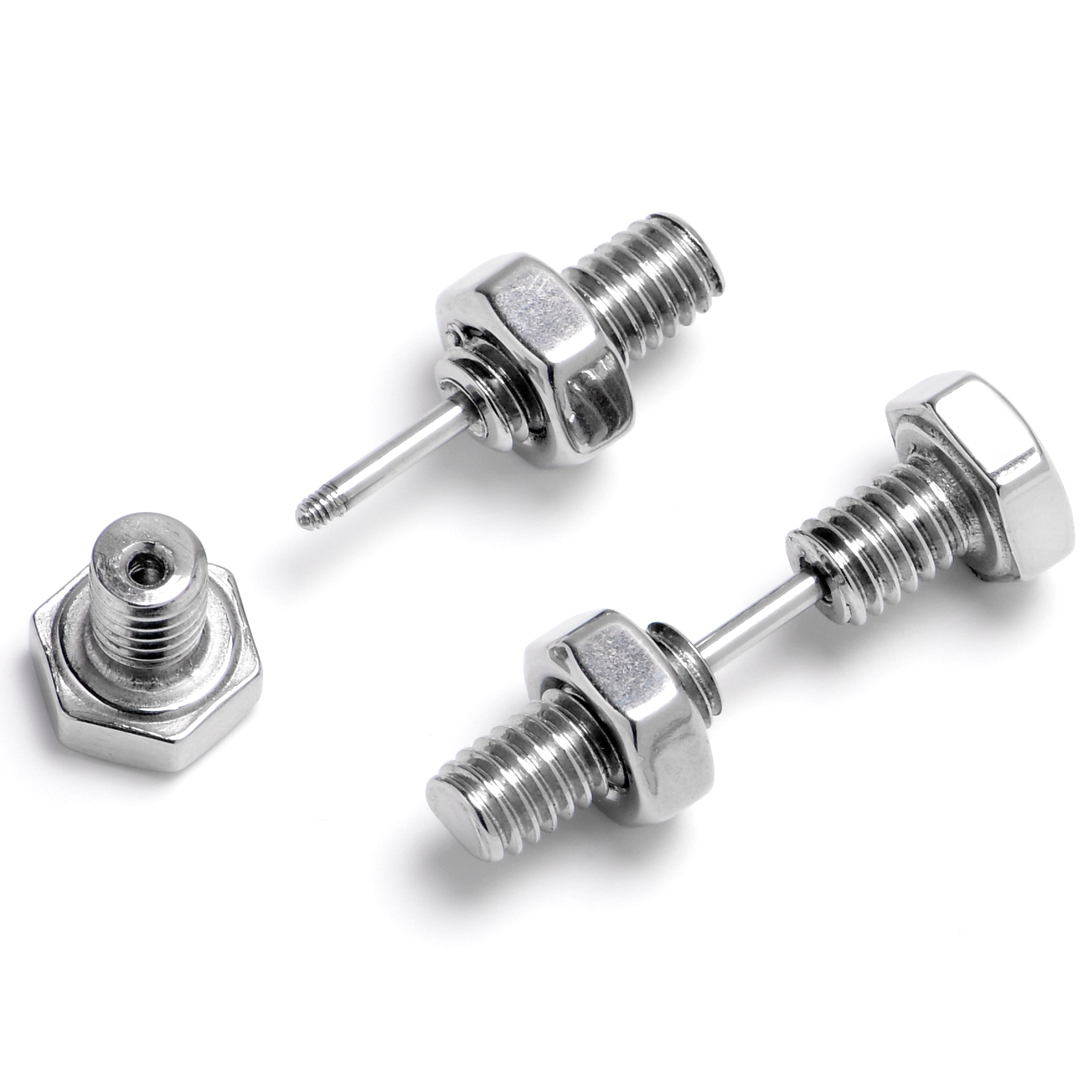 16 Gauge Optical Illusion Bolt Nuts And Bolts Cheater Plug Set