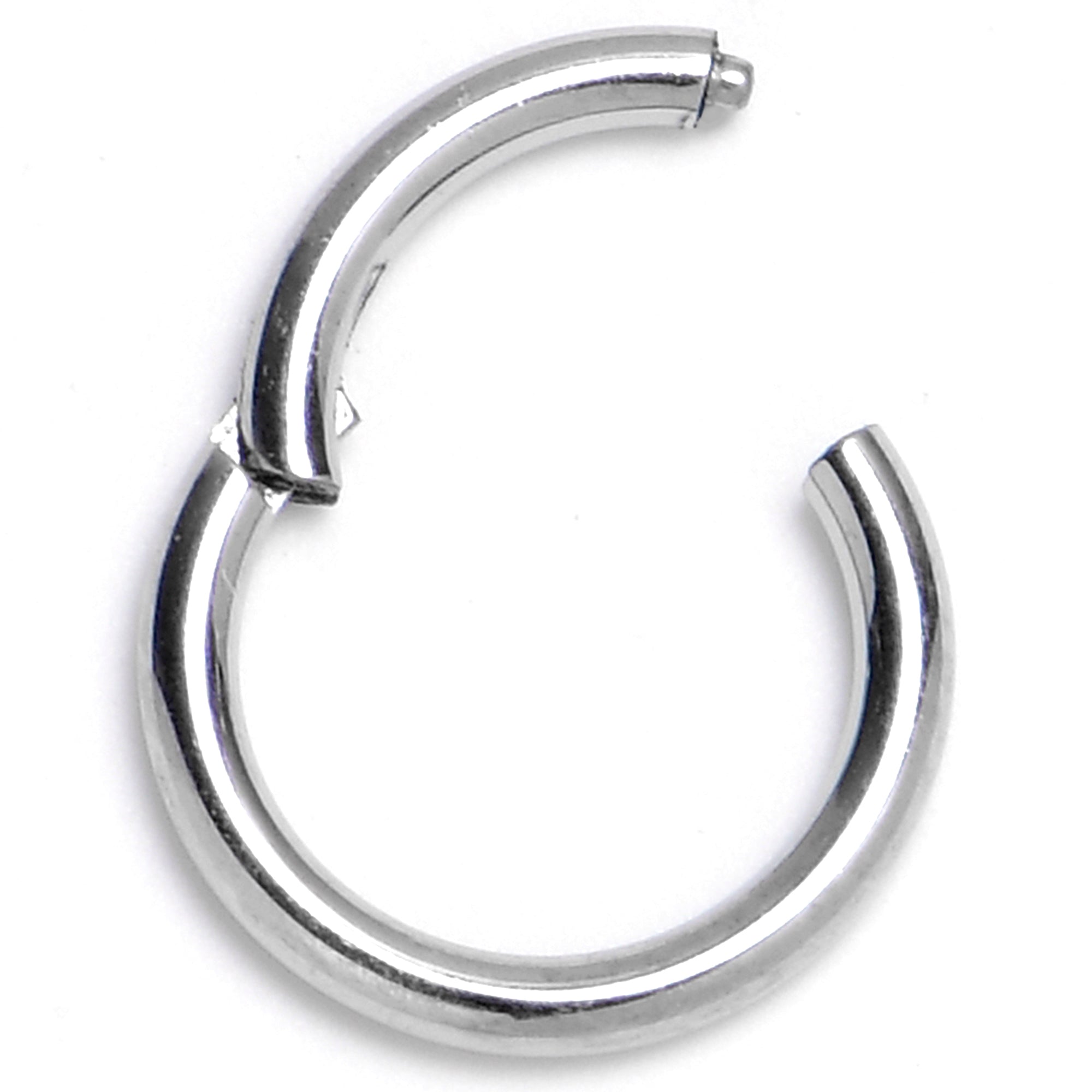 18G 1/4 316L Surgical Steel Precision Hinged Segment Hoop