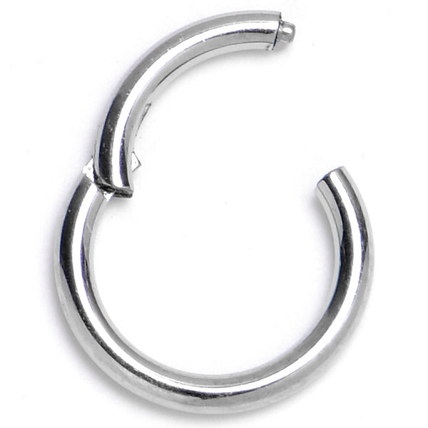 18 Gauge 1/4 316L Surgical Steel Precision Hinged Segment Hoop