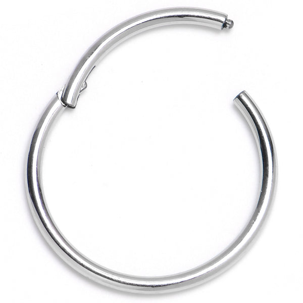 18 Gauge 1/2 316L Surgical Steel Precision Hinged Segment Hoop