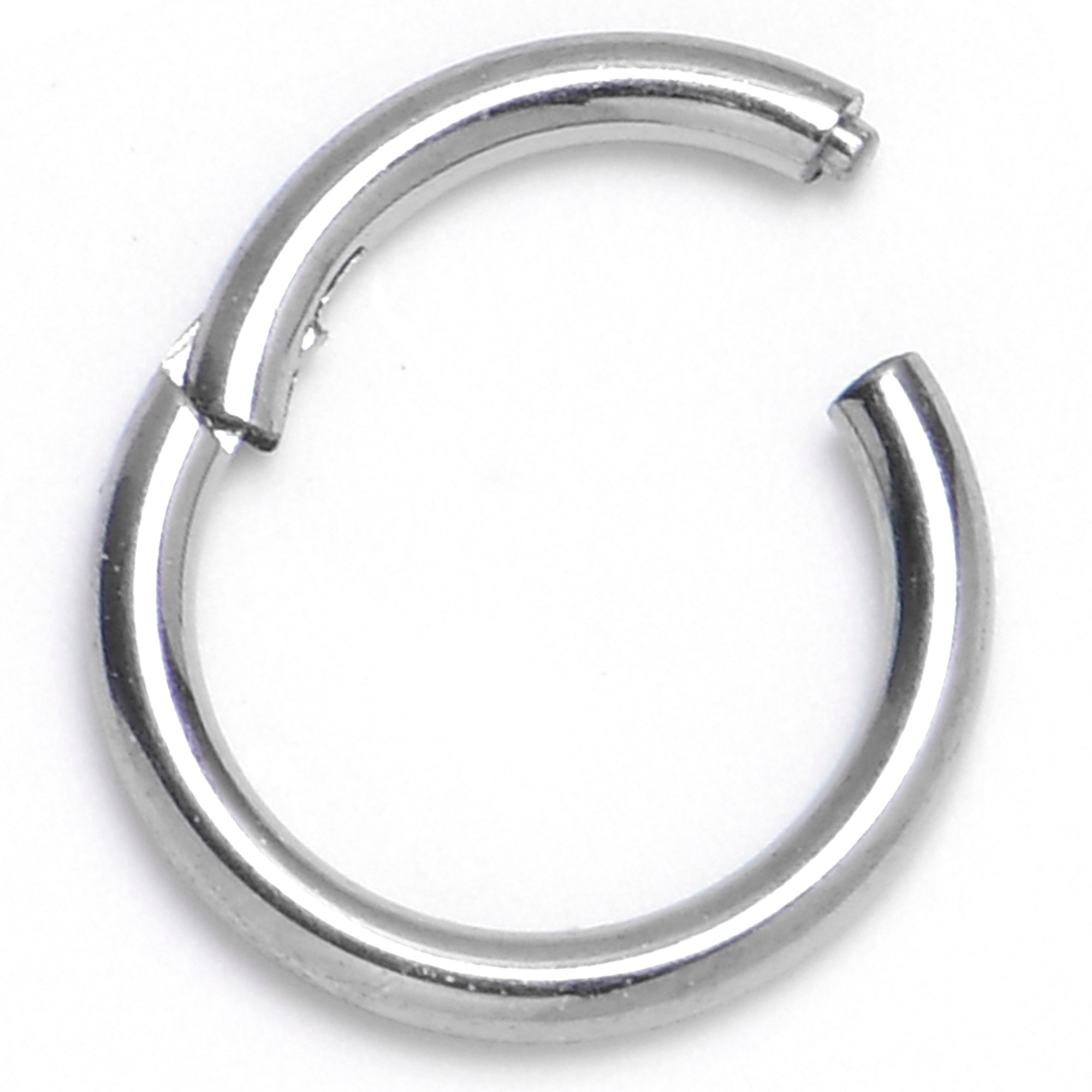 18G 1/4 ASTM F-136 Titainum Percision Hinged Segment Hoop