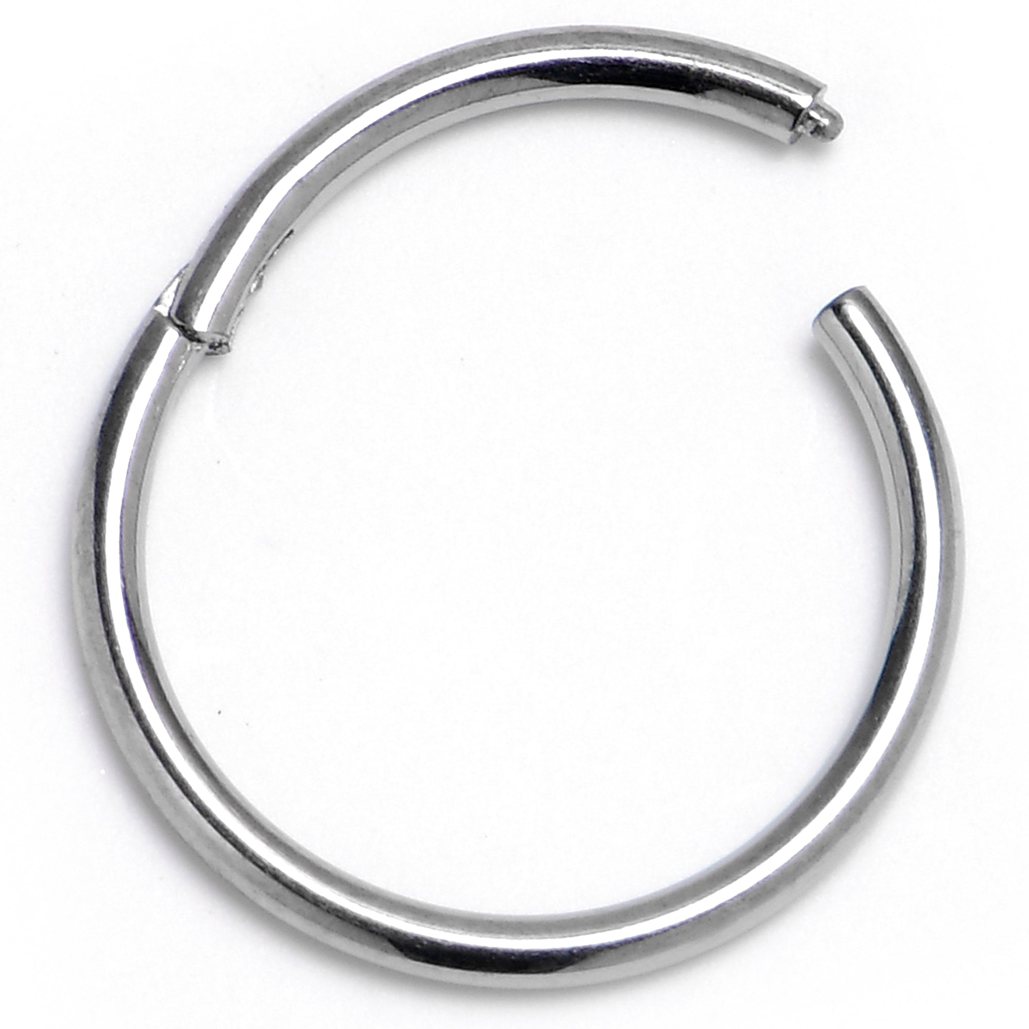 18G 3/8 ASTM F-136 Titainum Precision Hinged Segment Hoop