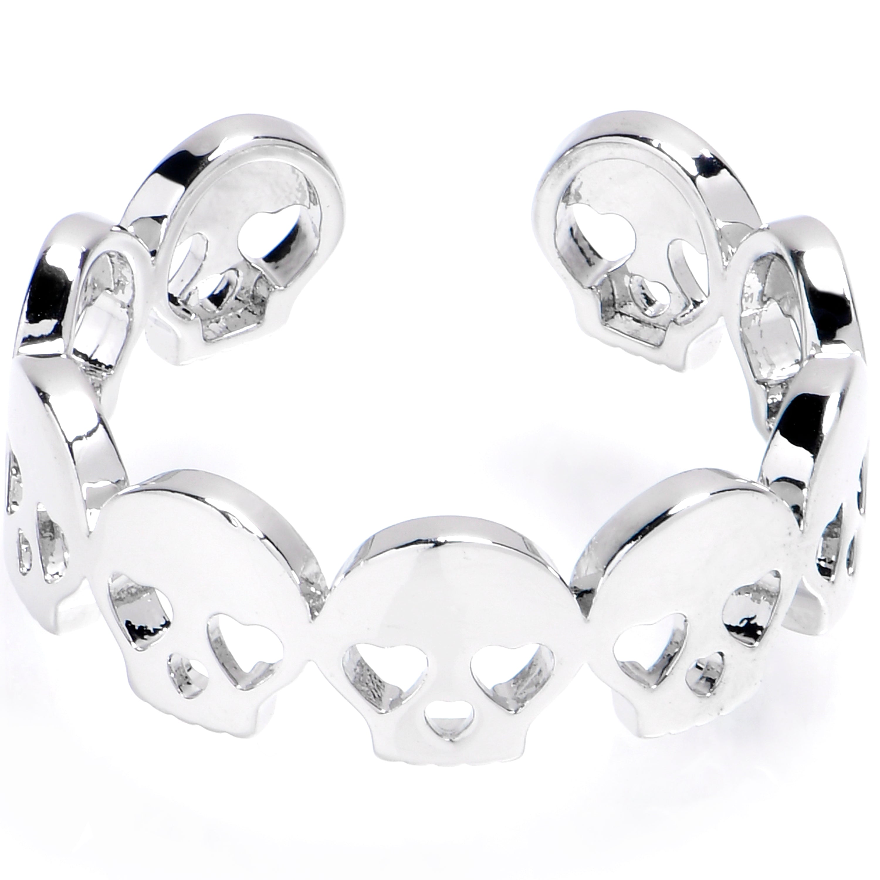 Super Skull Style Adjustable Toe Ring
