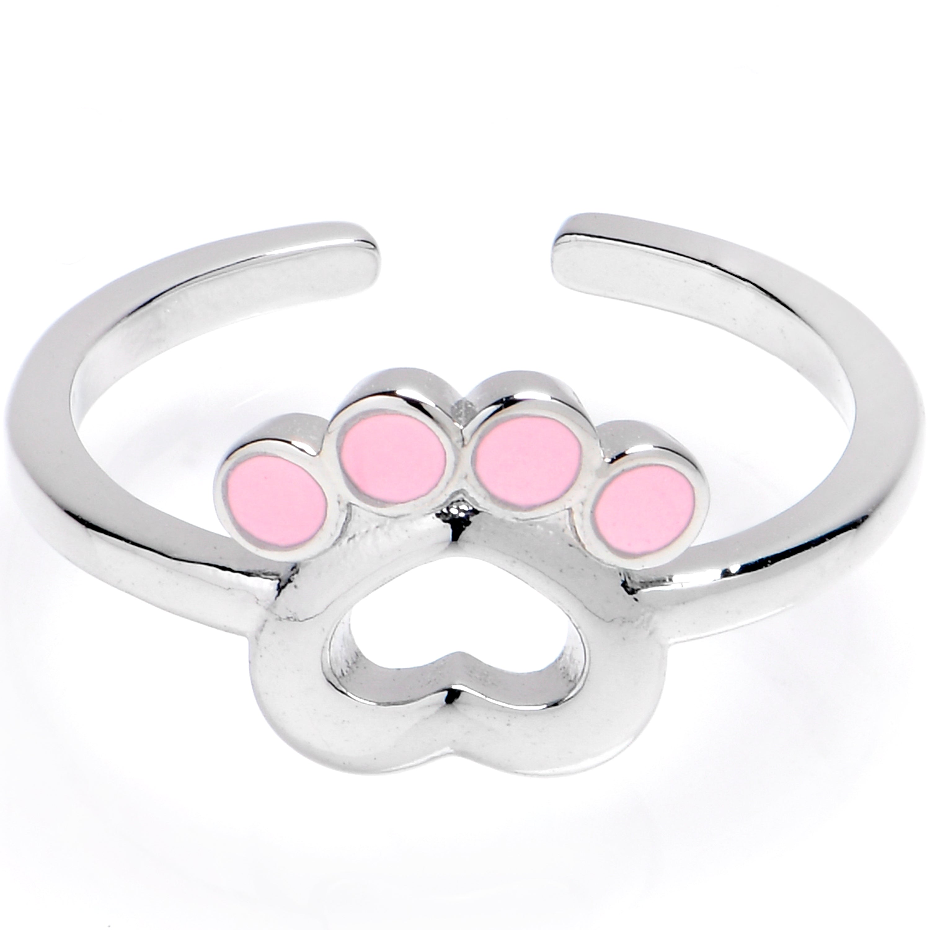 Pretty Paw Pink Pads Adjustable Toe Ring