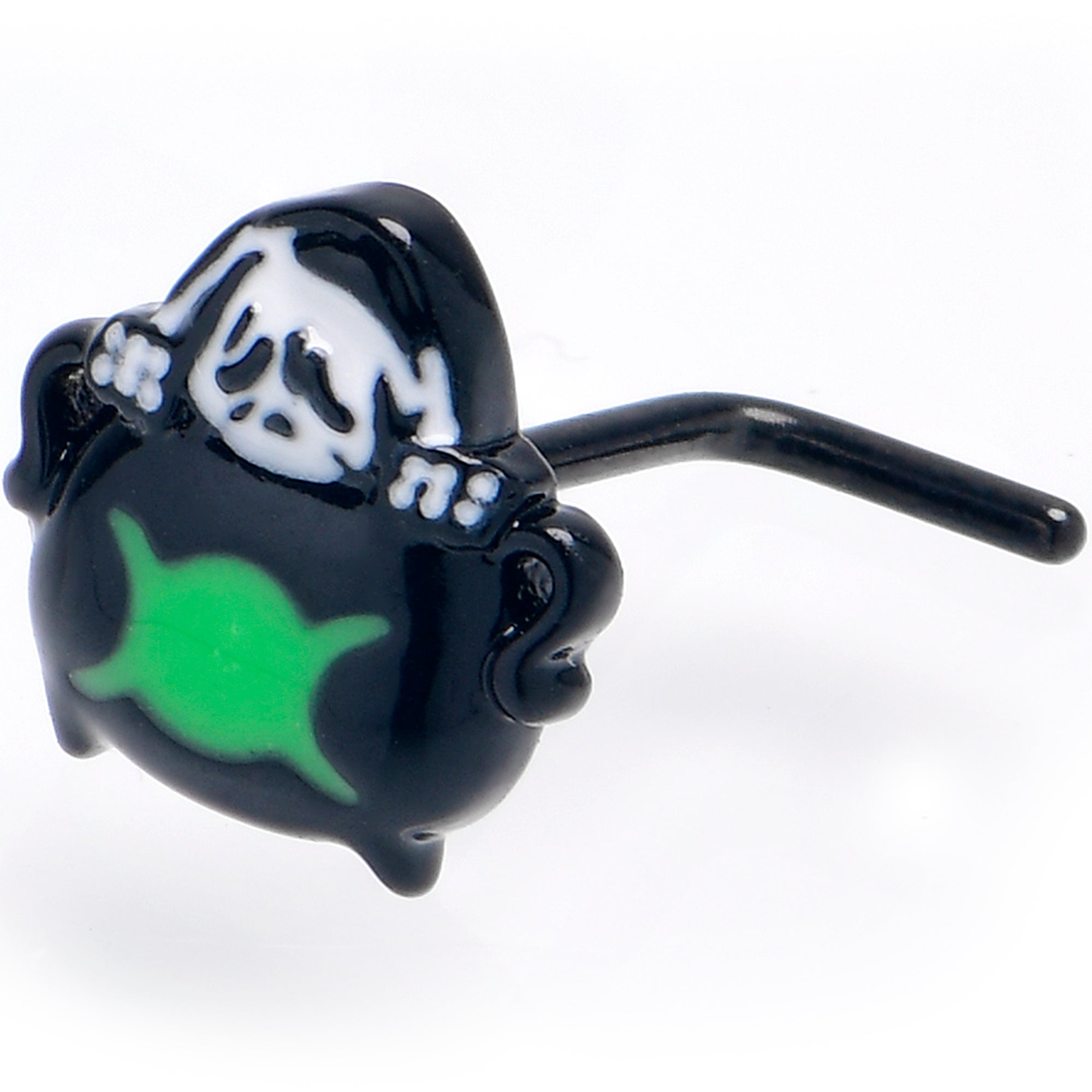 20G Triple Moon Cauldron L Shape Nose Ring