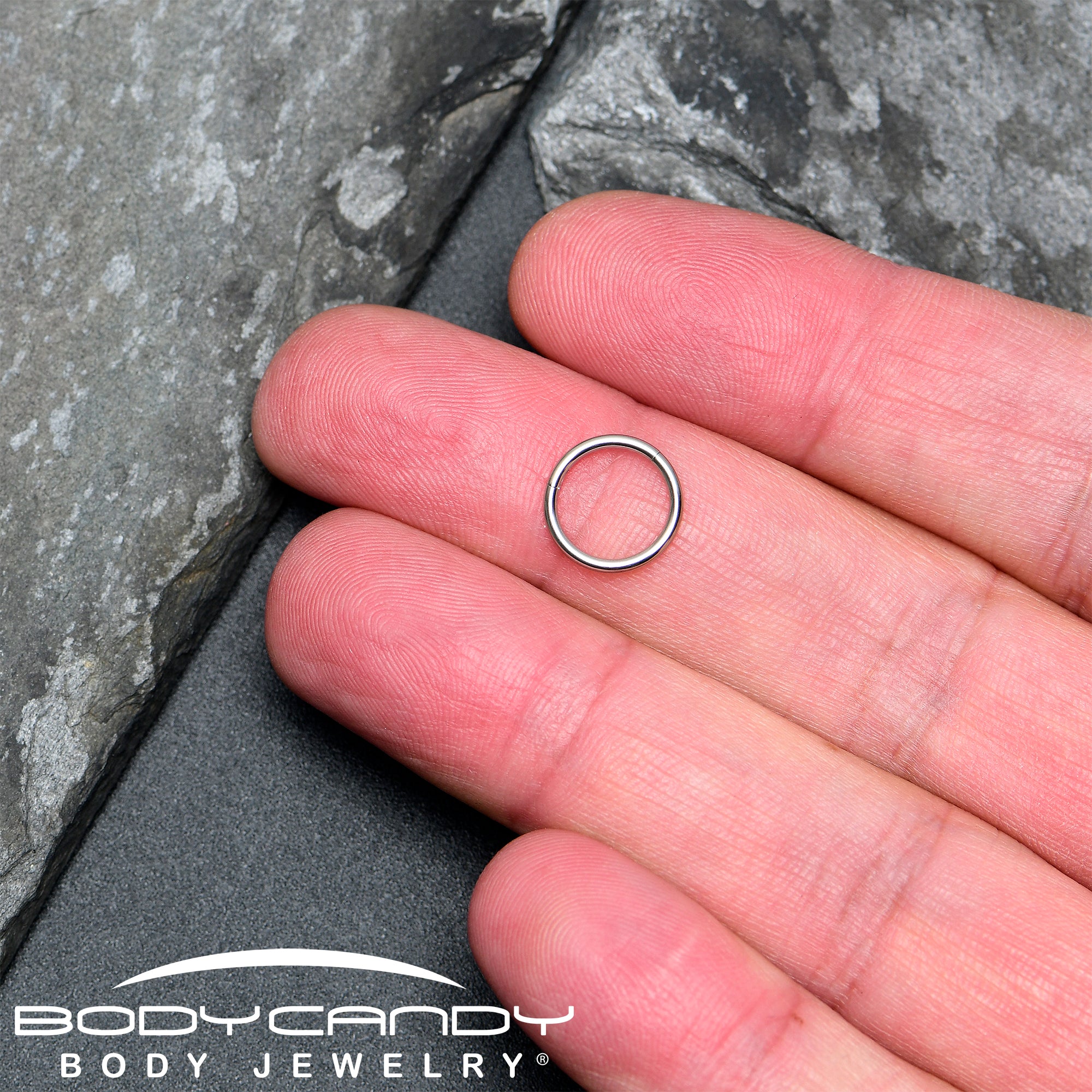 16G 9mm 316L Surgical Steel Precision Hinged Segment Hoop