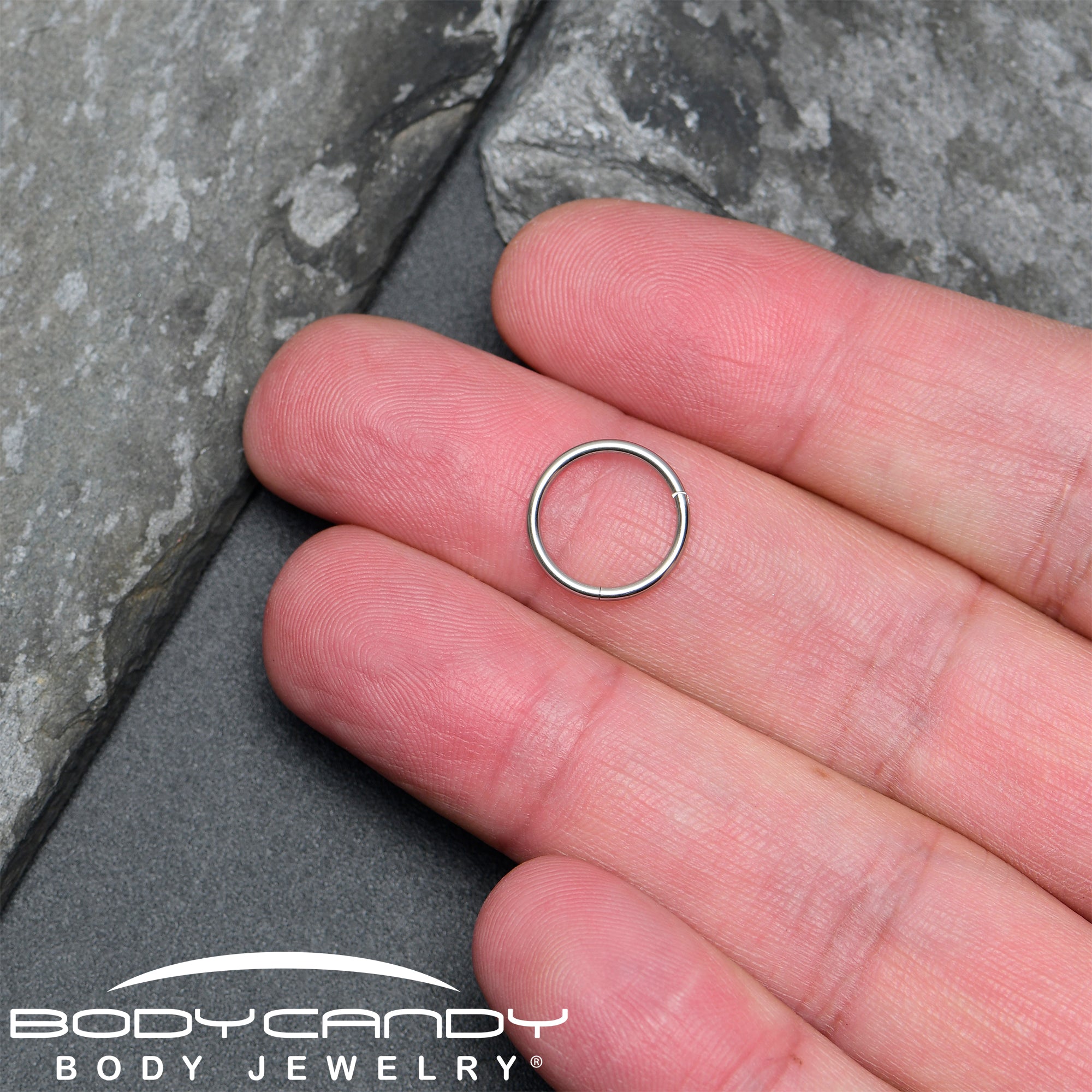 16G 7/16 316L Surgical Steel Precision Hinged Segment Hoop