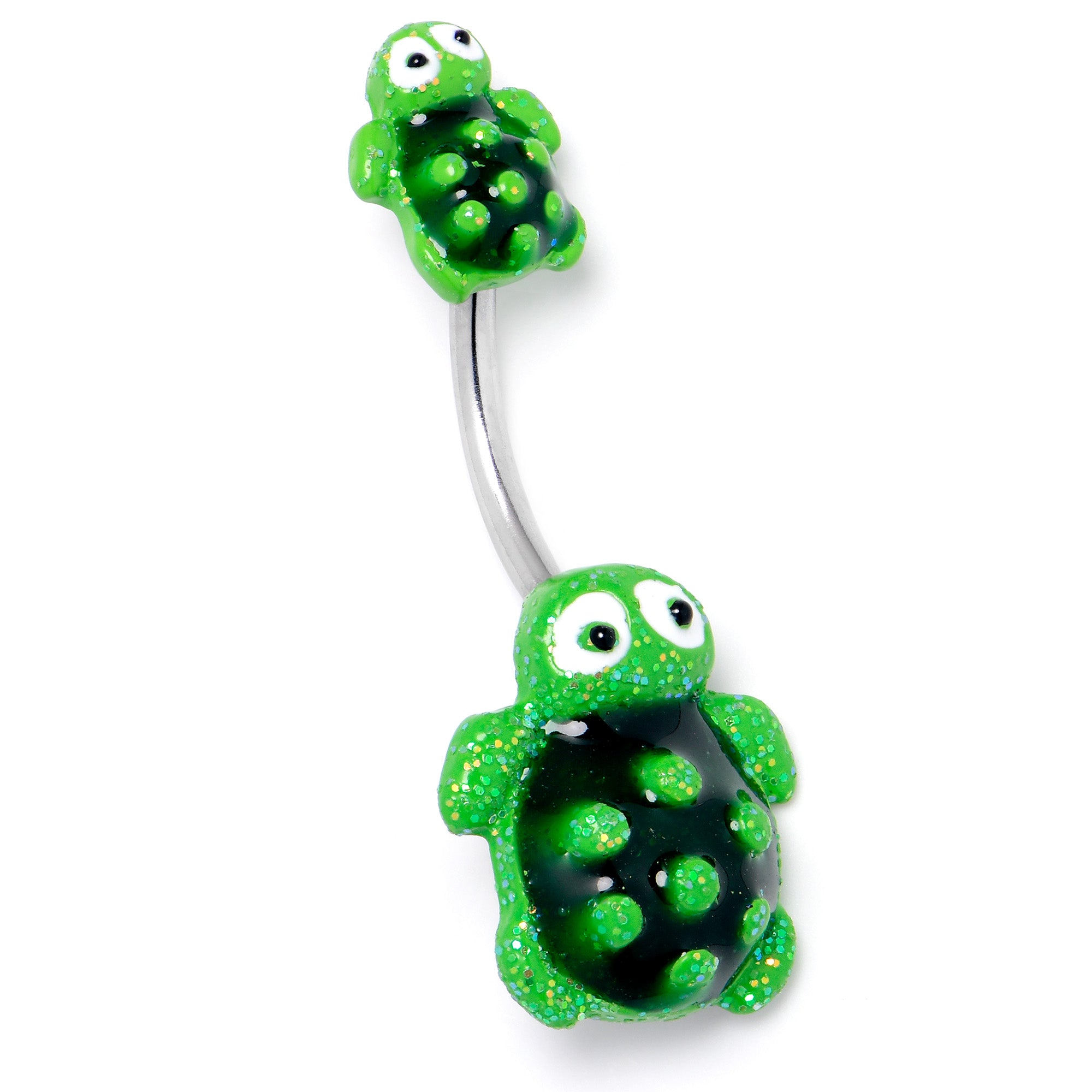 Texture Turtles Double Mount Belly Ring