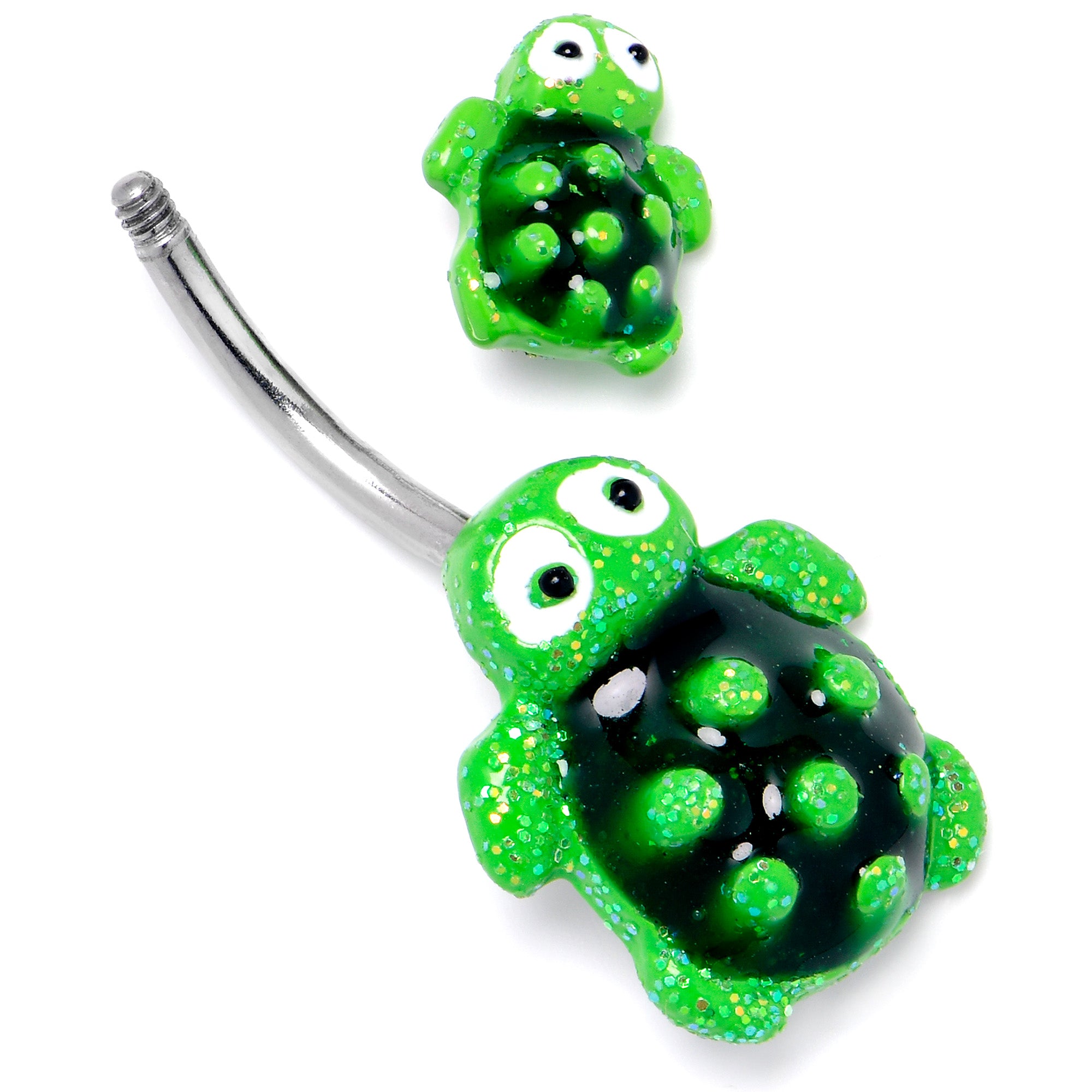 Texture Turtles Double Mount Belly Ring