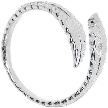 925 Sterling Silver Feather Toe Ring