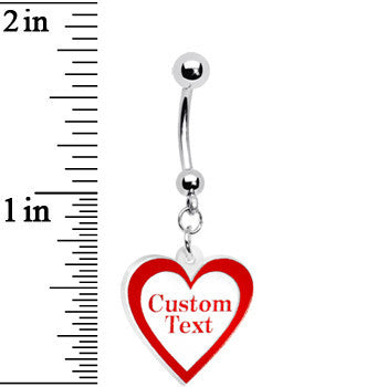Buy Silver Belly Button Piercing, Belly Bars Heart Belly Ring Studded With  Quality CZ Crystals Navel Ring 14g 1.6mm Length is 10mm Online in India -  Etsy