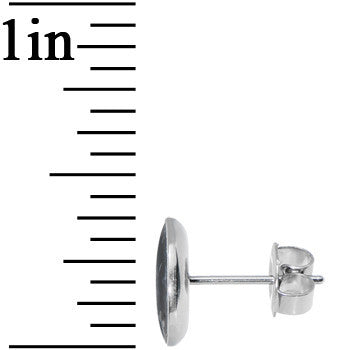 Howling Wolf  Stainless Steel Stud Earrings lightweight body jewelry