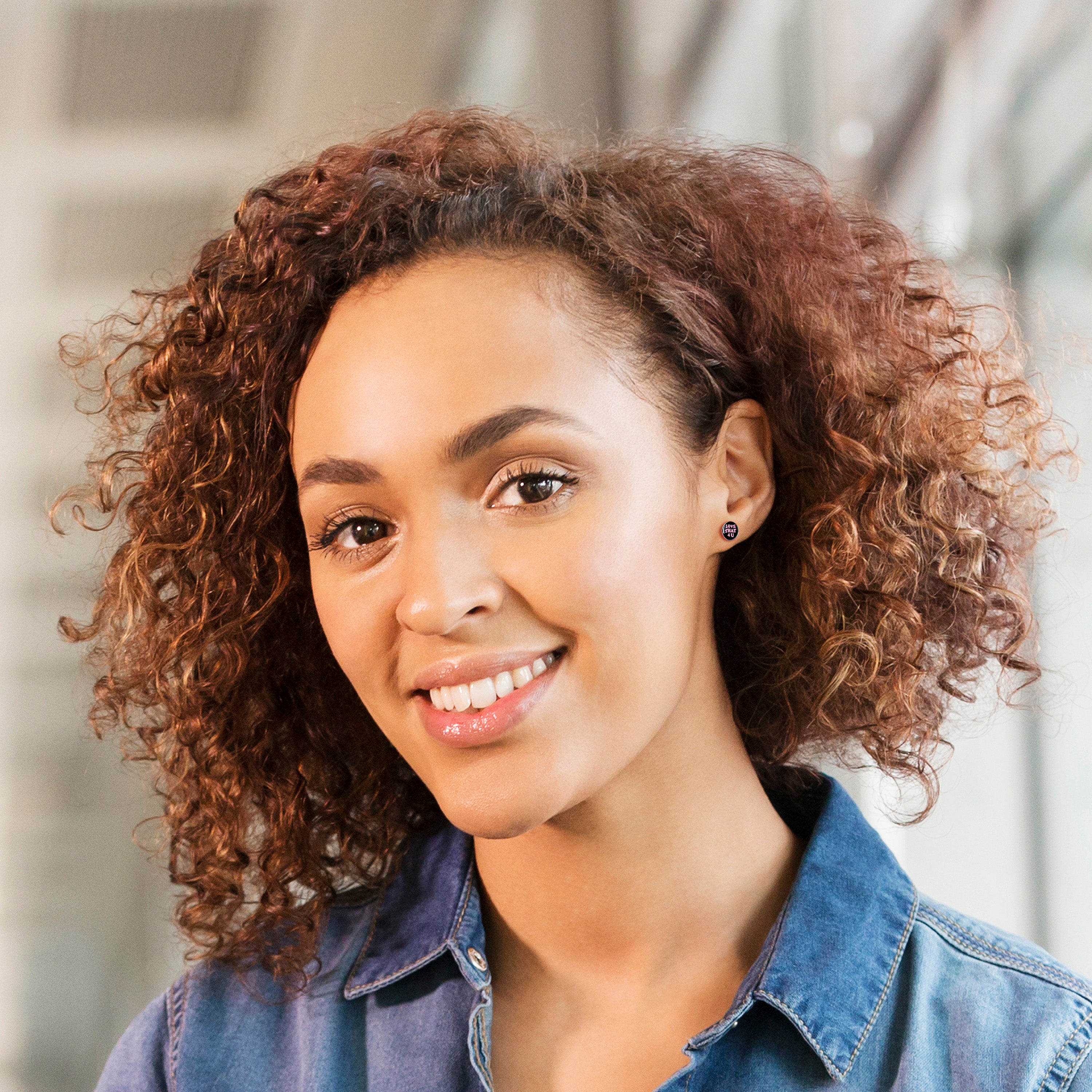 Love That 4 You  Stainless Steel Stud Earrings handmade design