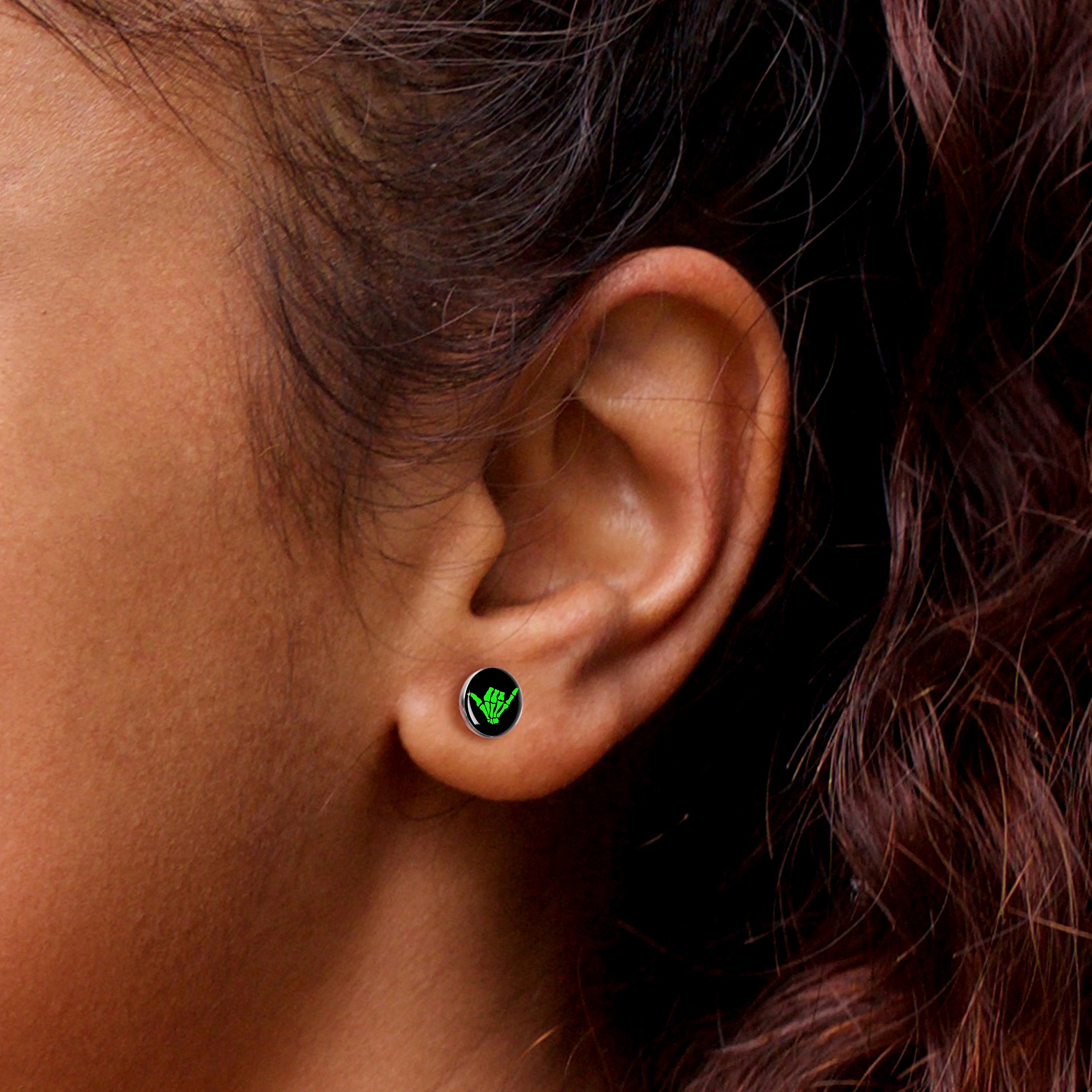 Shaka Hand Stud Earrings by Onyx O