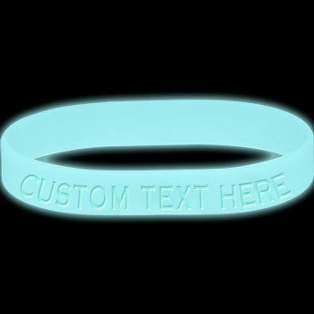 Custom No. 1 Glow in the Dark Silicone Bracelet