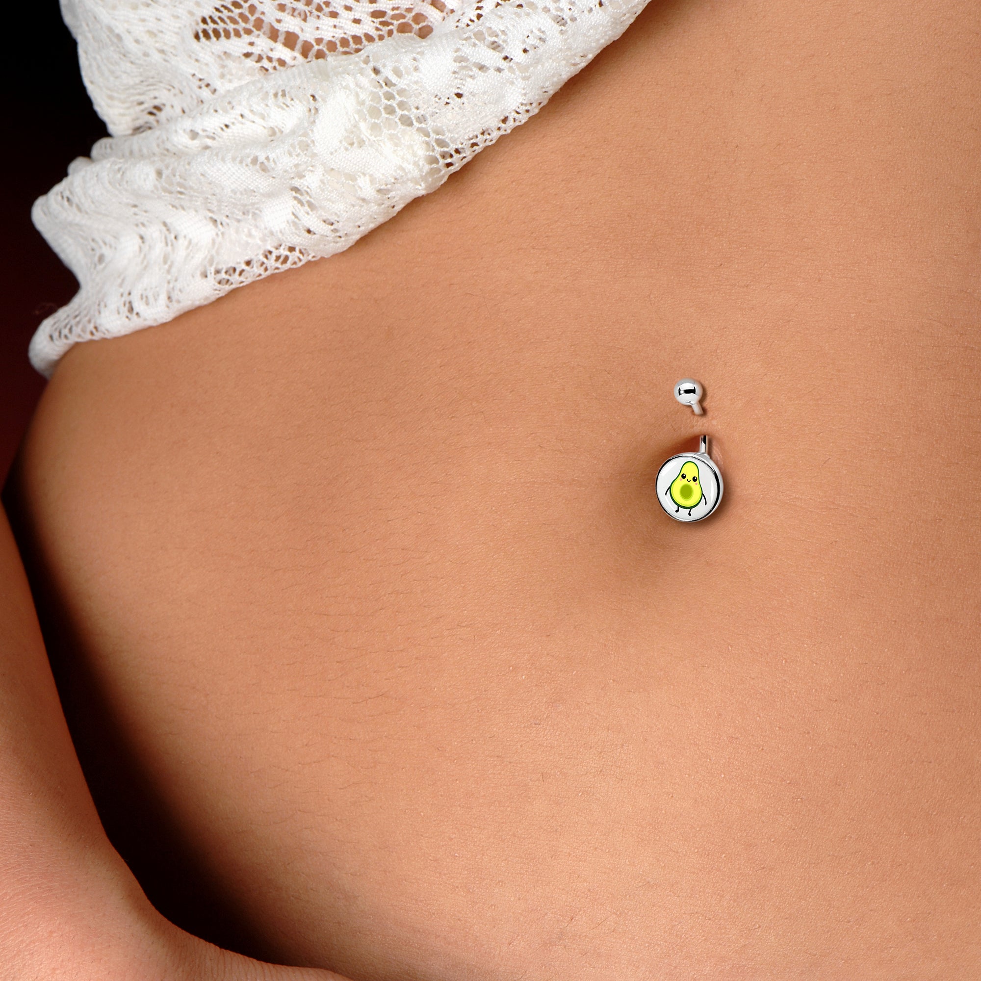 Avocado Oh BFF Set of 2 Belly Rings