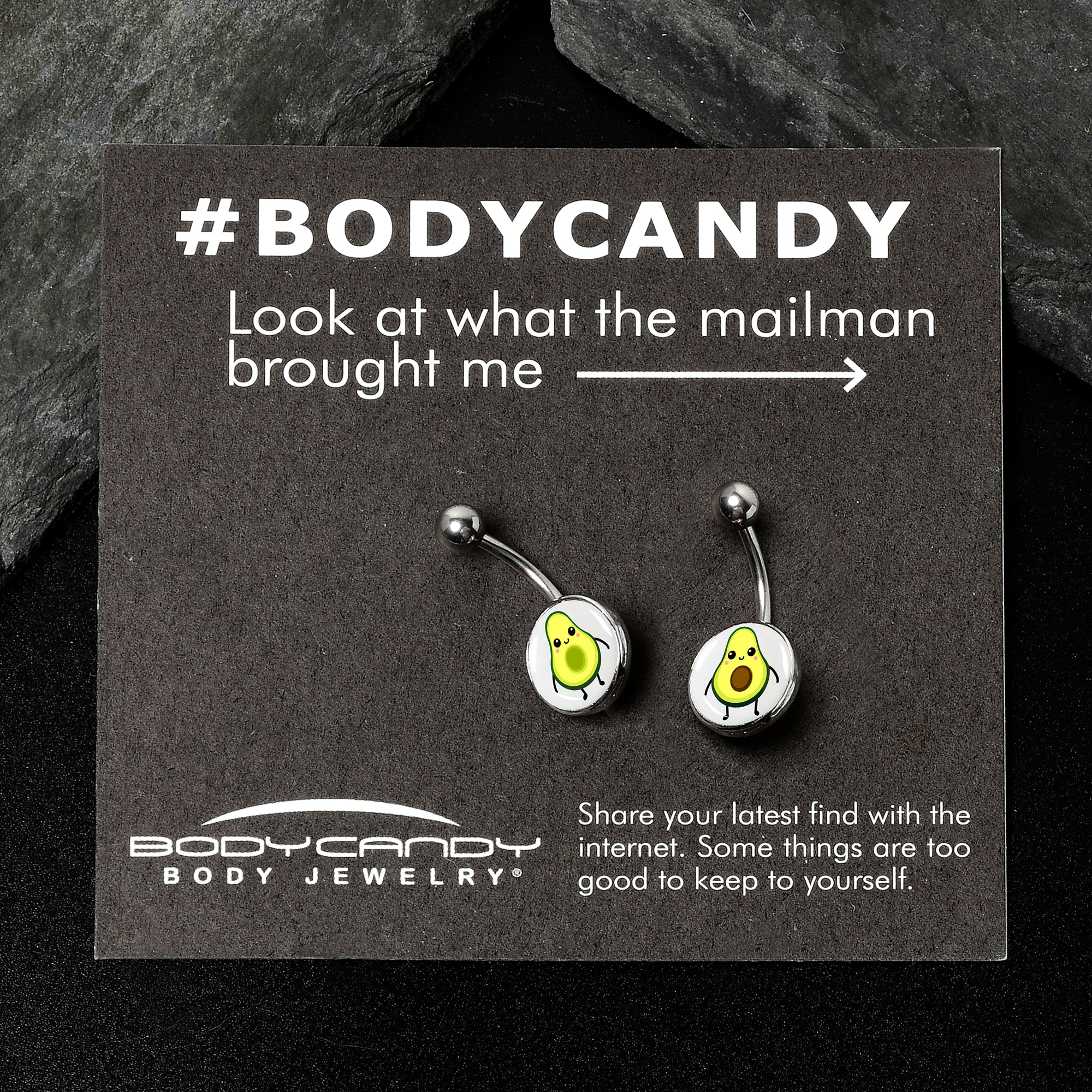 Avocado Oh BFF Set of 2 Belly Rings