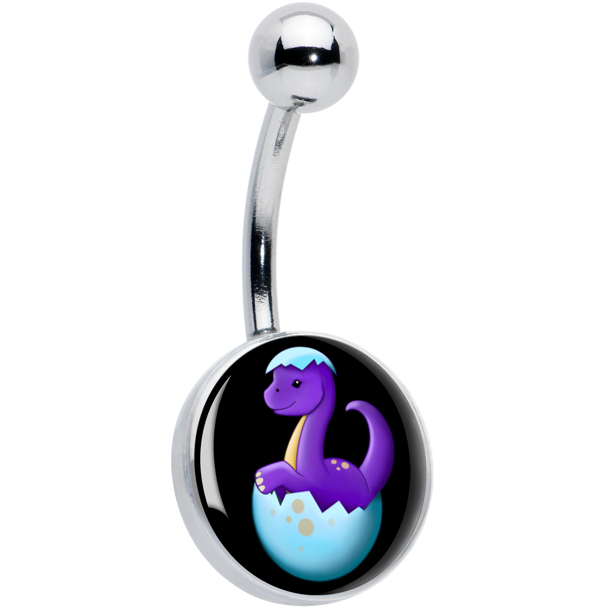 Baby Dinosaur Hypoallergenic Stainless Steel Belly Ring