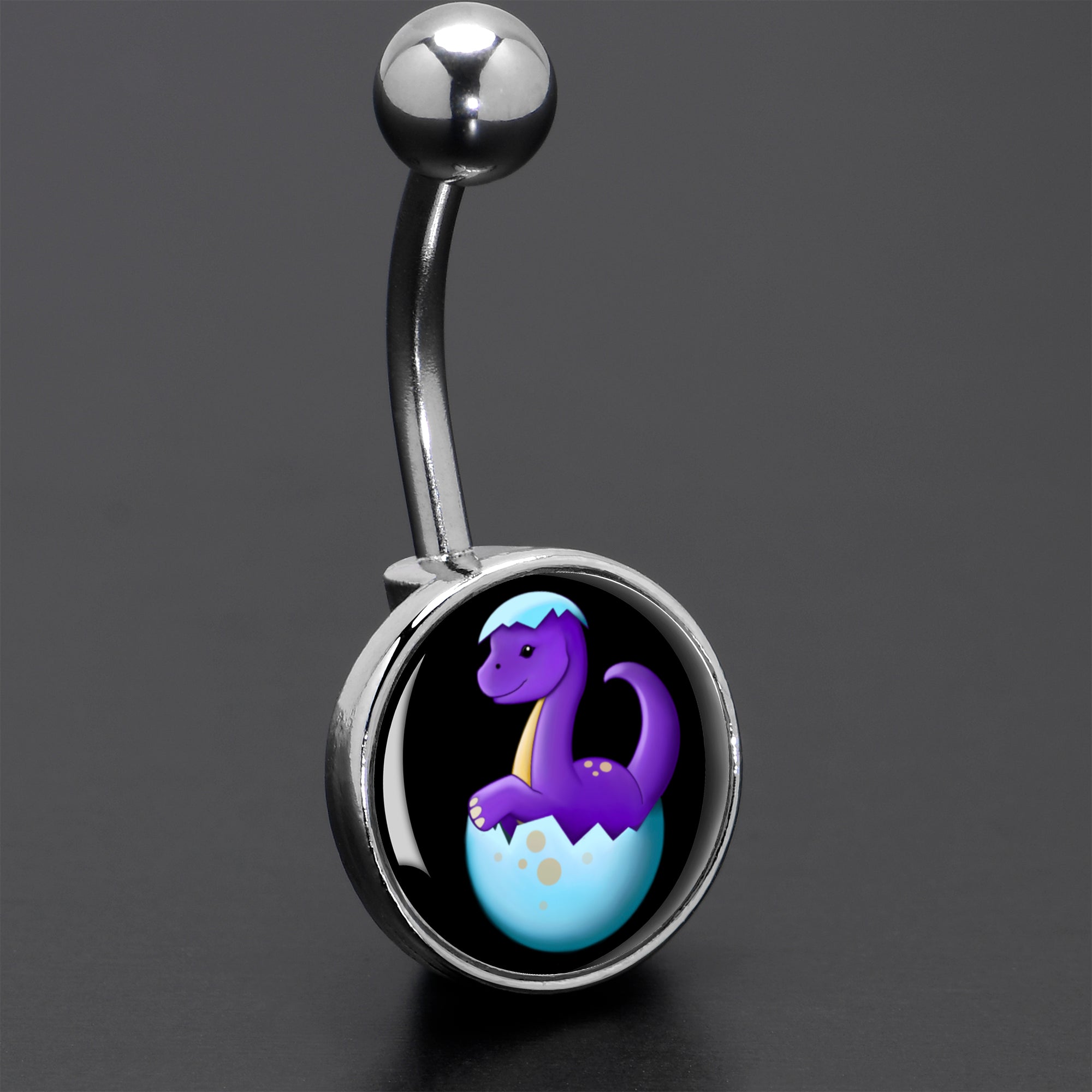 Baby Dinosaur Belly Ring by Onyx O