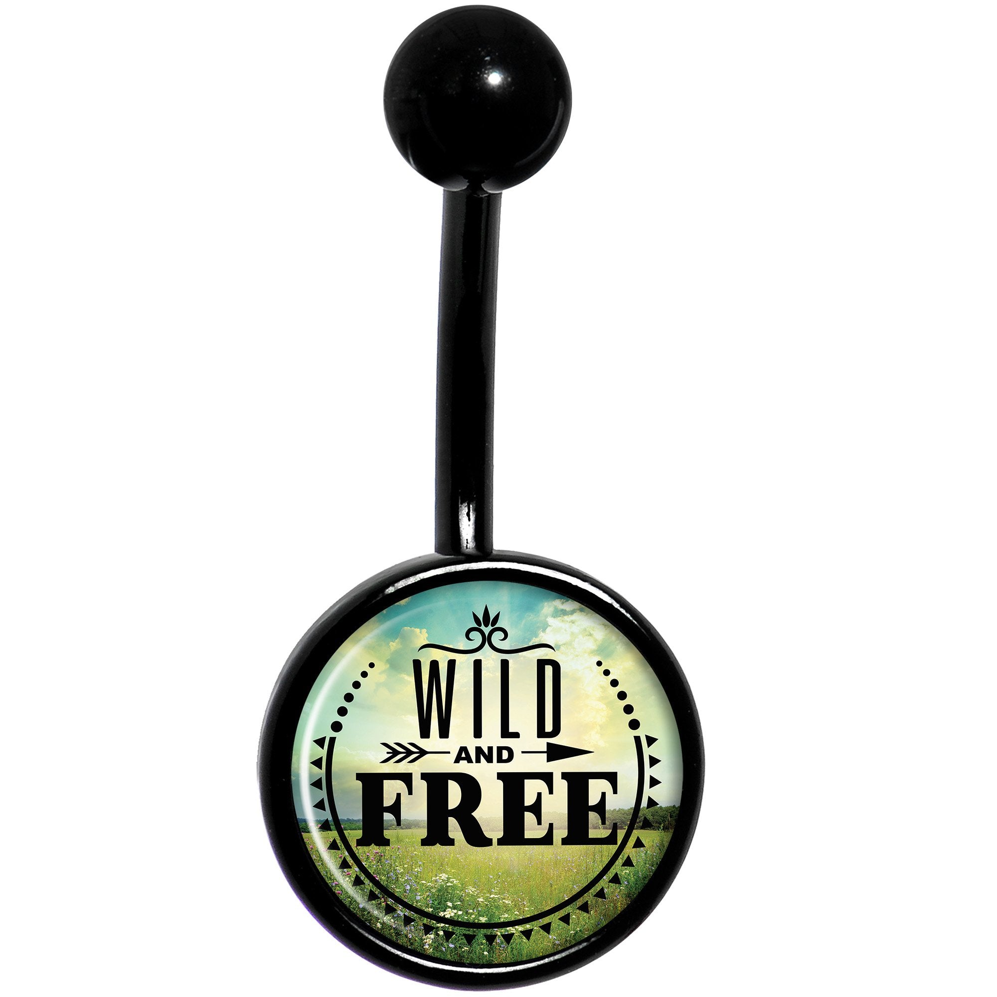 Wild and Free Black Belly Ring