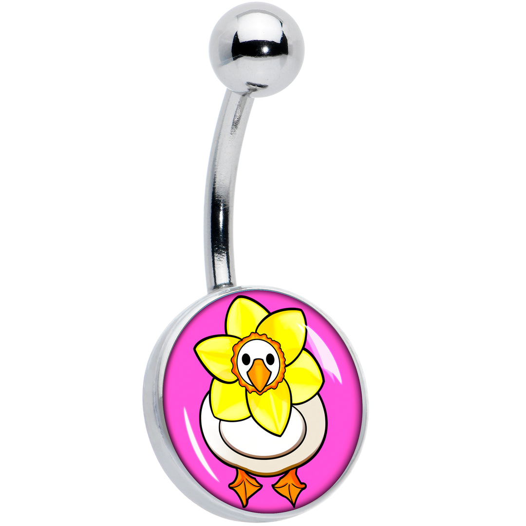 Daffodil Duck Hypoallergenic Stainless Steel Belly Ring