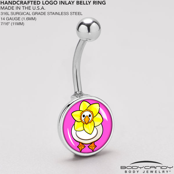 Daffodil Duck Belly Ring