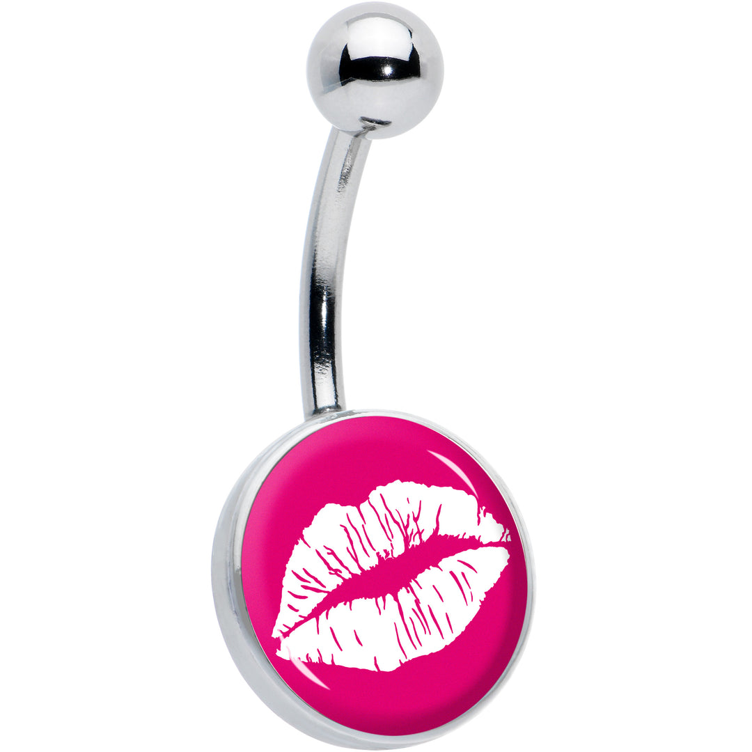 Red Hot Lips Hypoallergenic Stainless Steel Belly Ring