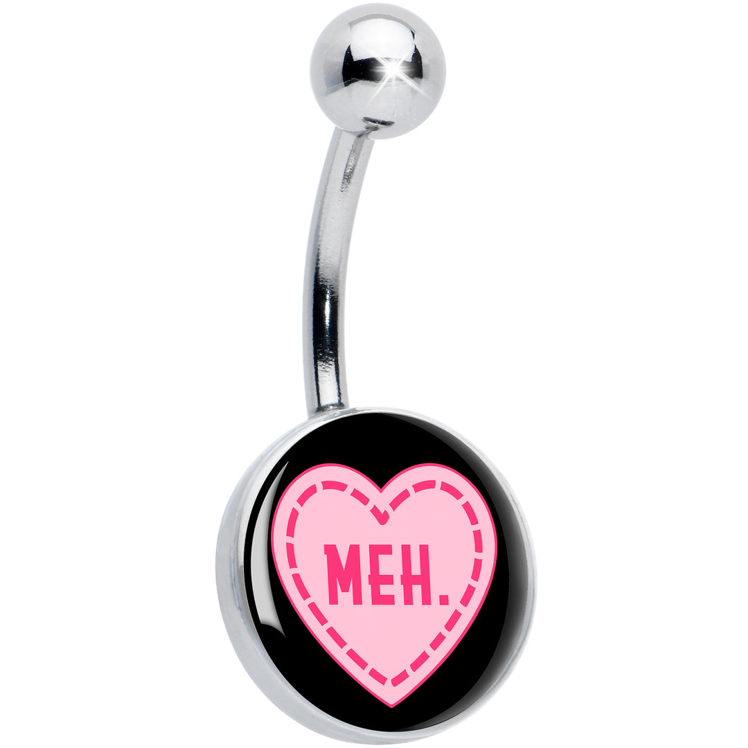 MEH Heart Hypoallergenic Stainless Steel Belly Ring