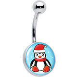 Snowfall Holiday Penguin Belly Ring