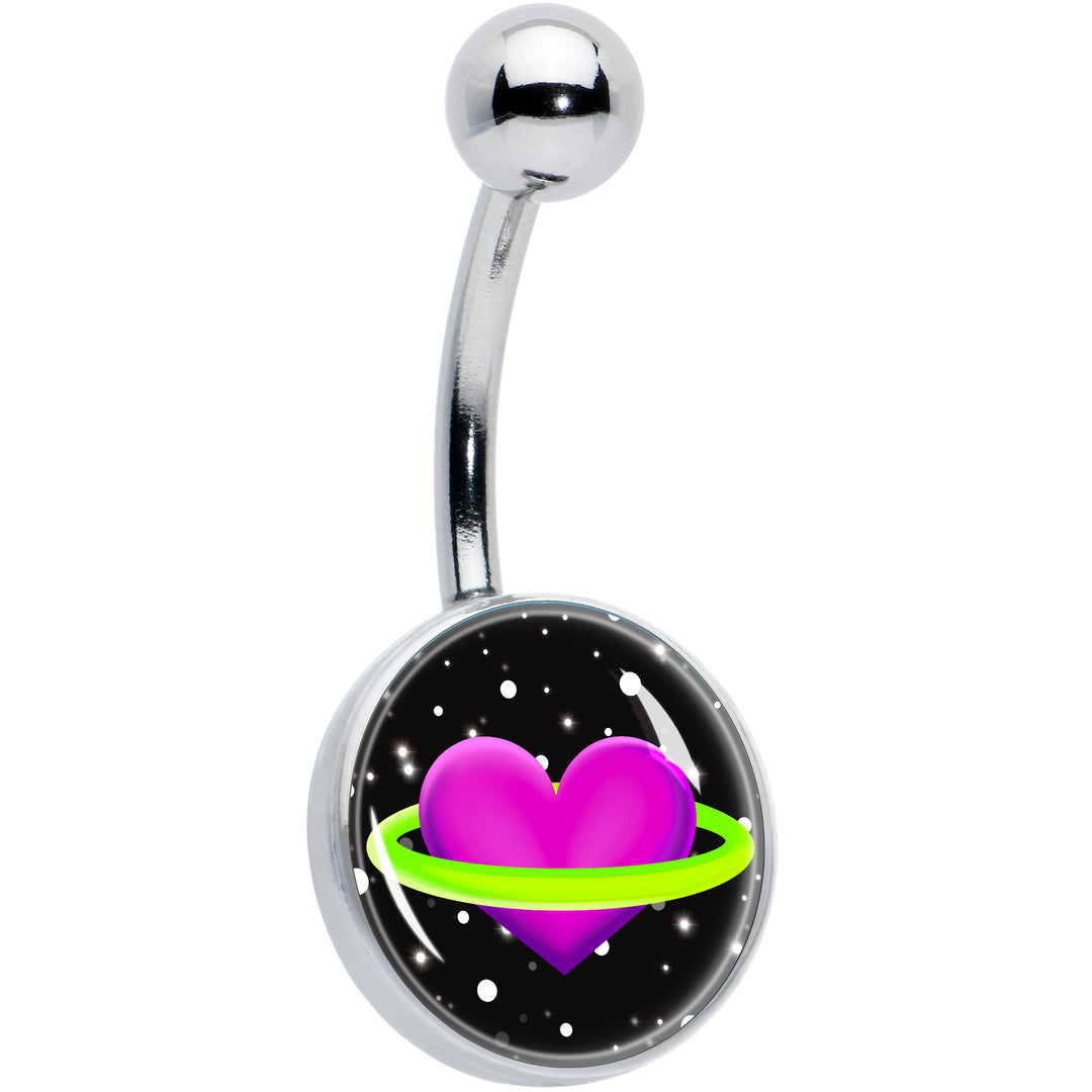 Heart Planet Hypoallergenic Stainless Steel Belly Ring