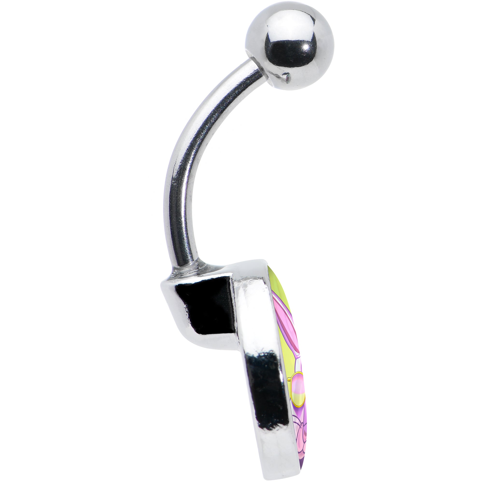 Cool Shades Bunny  Stainless Steel Belly Ring custom design option