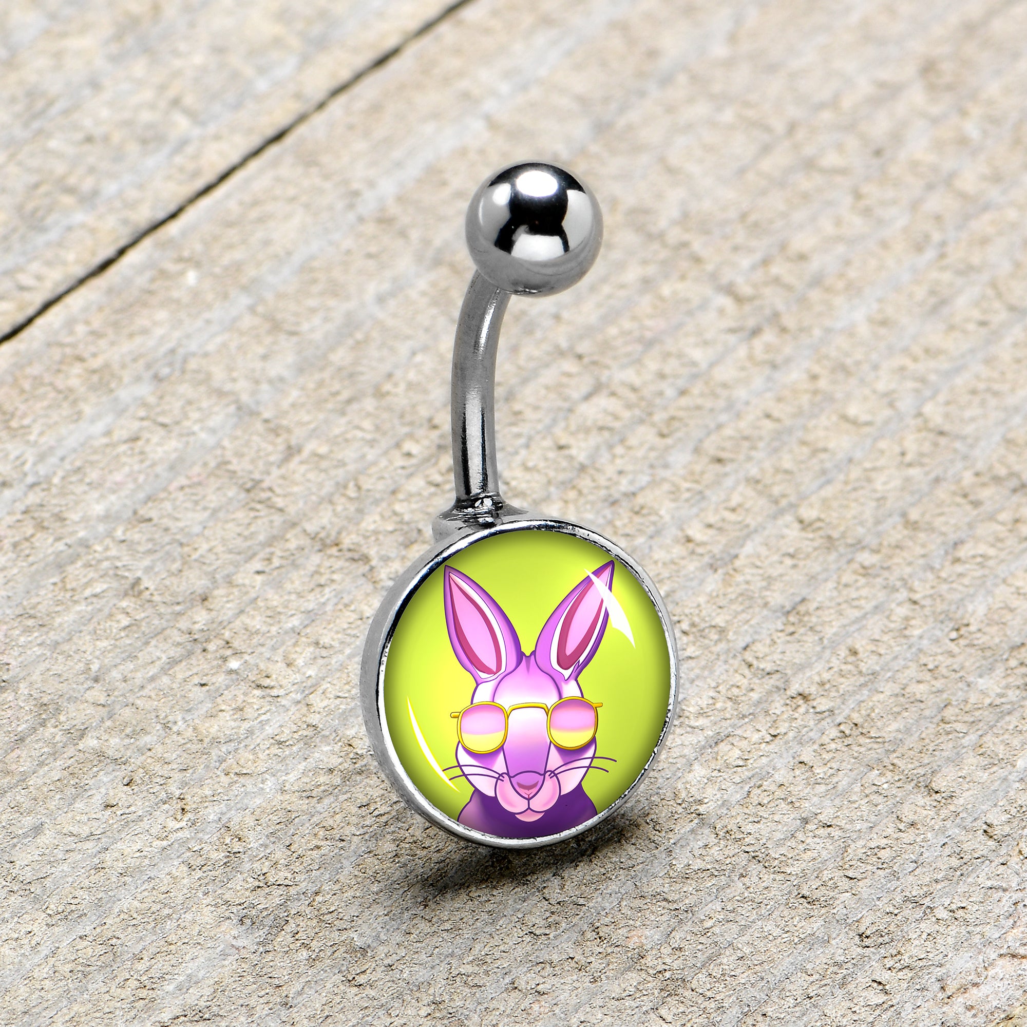 Cool Shades Bunny Belly Ring by Onyx O