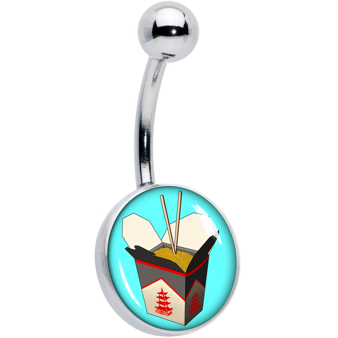Chinese Take Out Hypoallergenic Stainless Steel Belly Ring