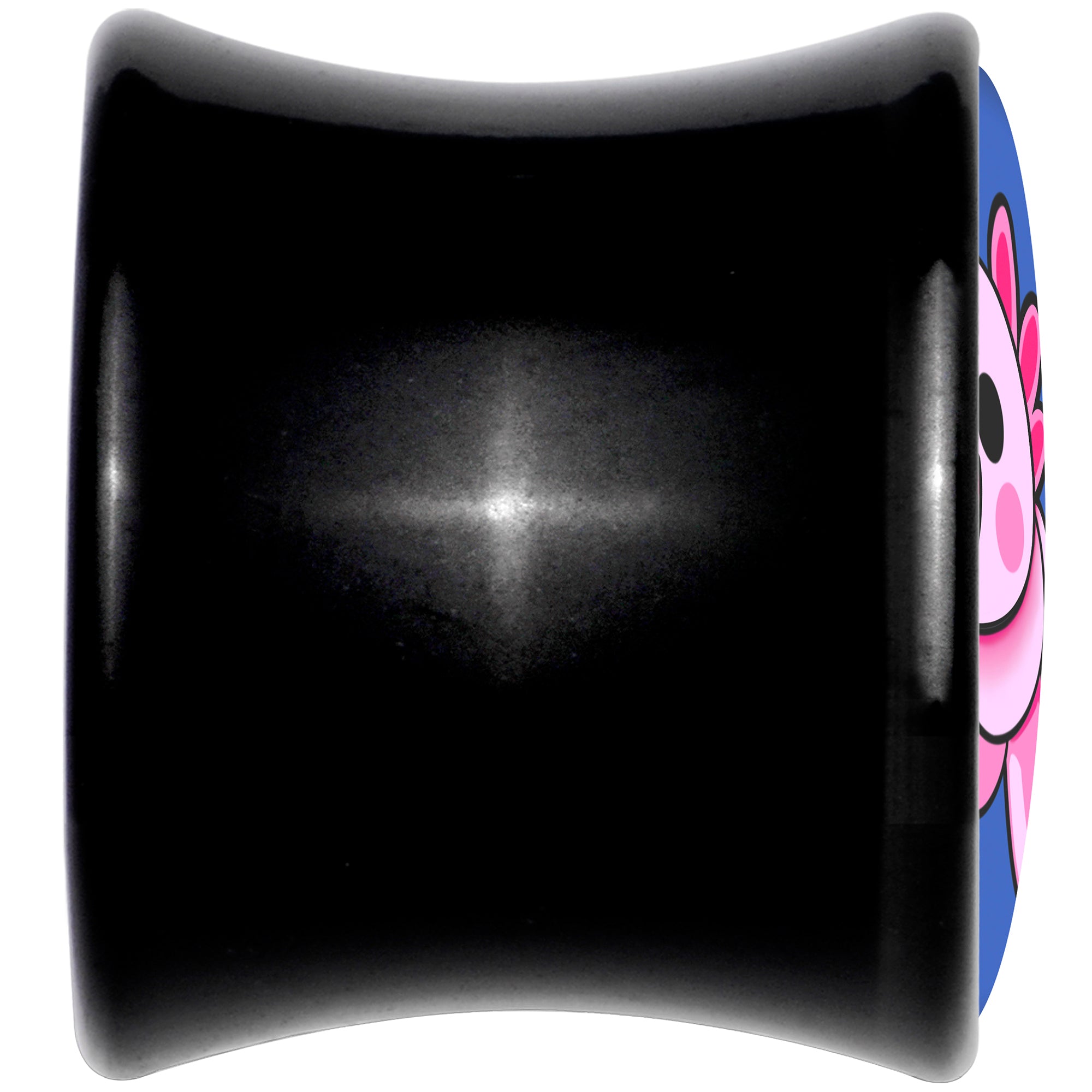 Adorable Axolotl Black Acrylic Saddle Plug Set by Onyx O